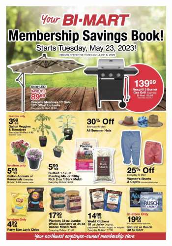 Bi-Mart Ad - Membership Savings book