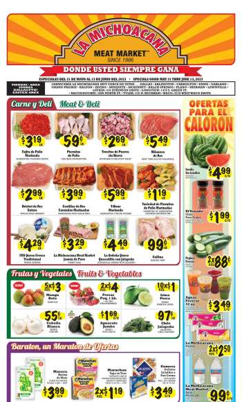 La Michoacana Meat Market Dallas weekly ads