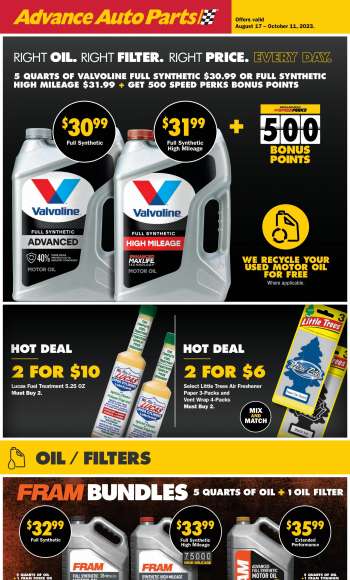 Advance Auto Parts Memphis weekly ads