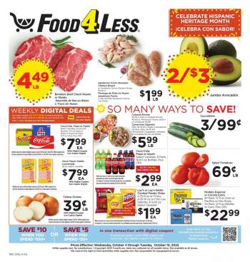 Food 4 Less Ad - California Weekly Ad