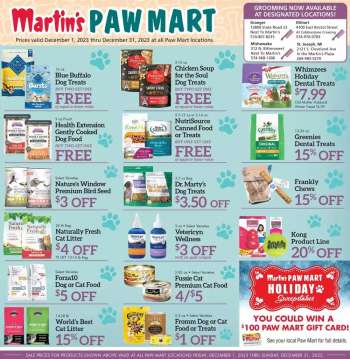thumbnail - Martin’s Ad - Paw Mart Monthly Ad