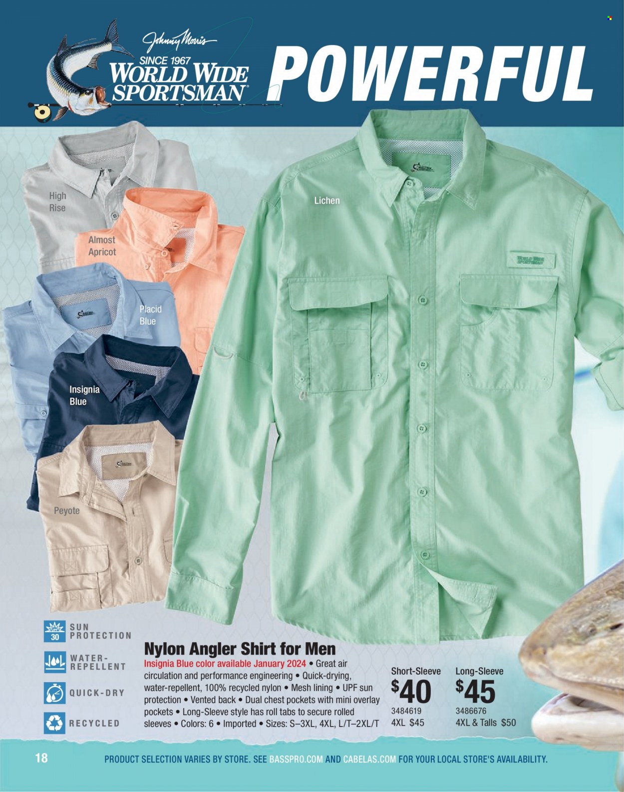 thumbnail - Bass Pro Shops Flyer - Sales products - shirt. Page 18.