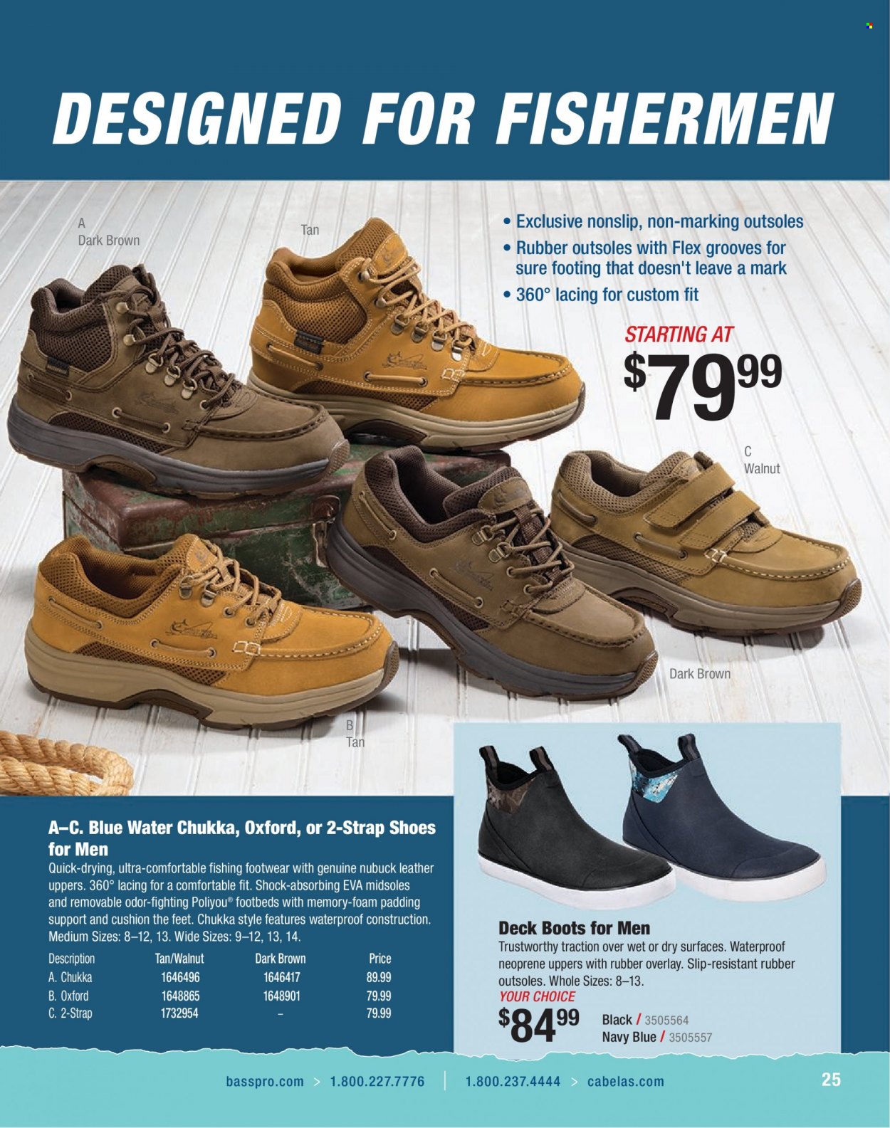 thumbnail - Bass Pro Shops Flyer - Sales products - boots, shoes, cushion, strap. Page 25.