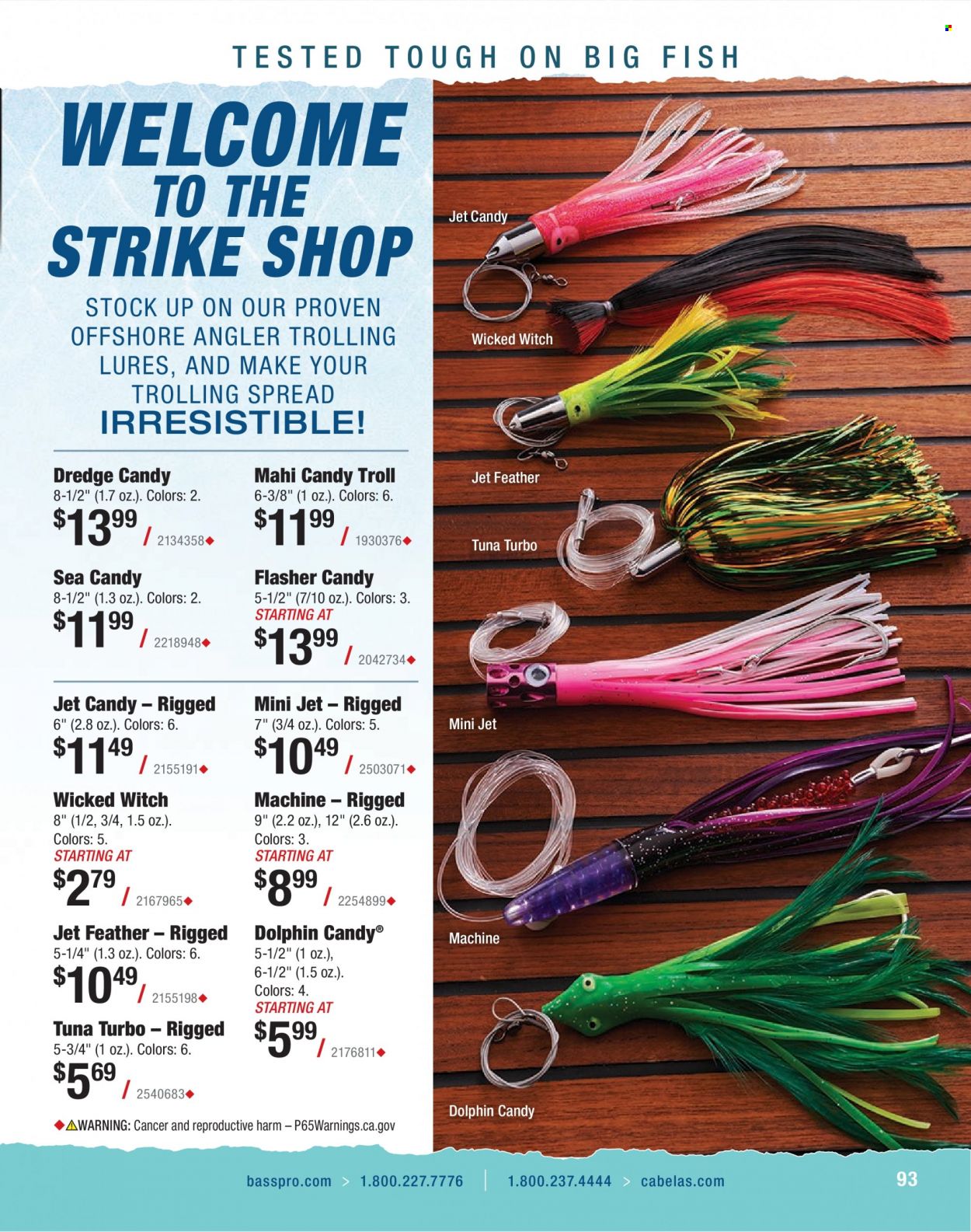 thumbnail - Bass Pro Shops Flyer - Sales products - fish. Page 93.