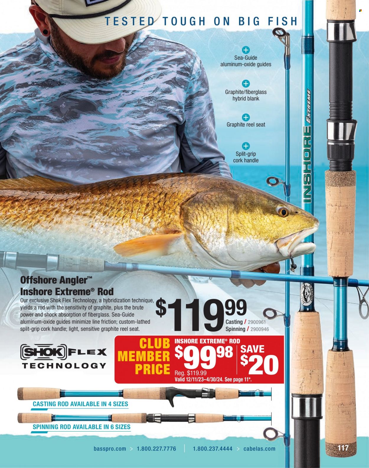 thumbnail - Bass Pro Shops Flyer - Sales products - fish, reel. Page 117.