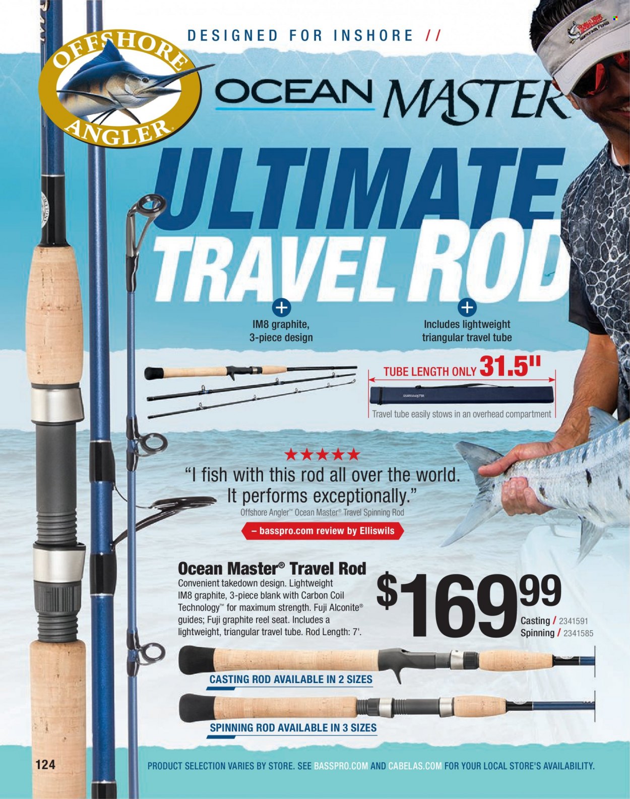 thumbnail - Bass Pro Shops Flyer - Sales products - fish, reel. Page 124.