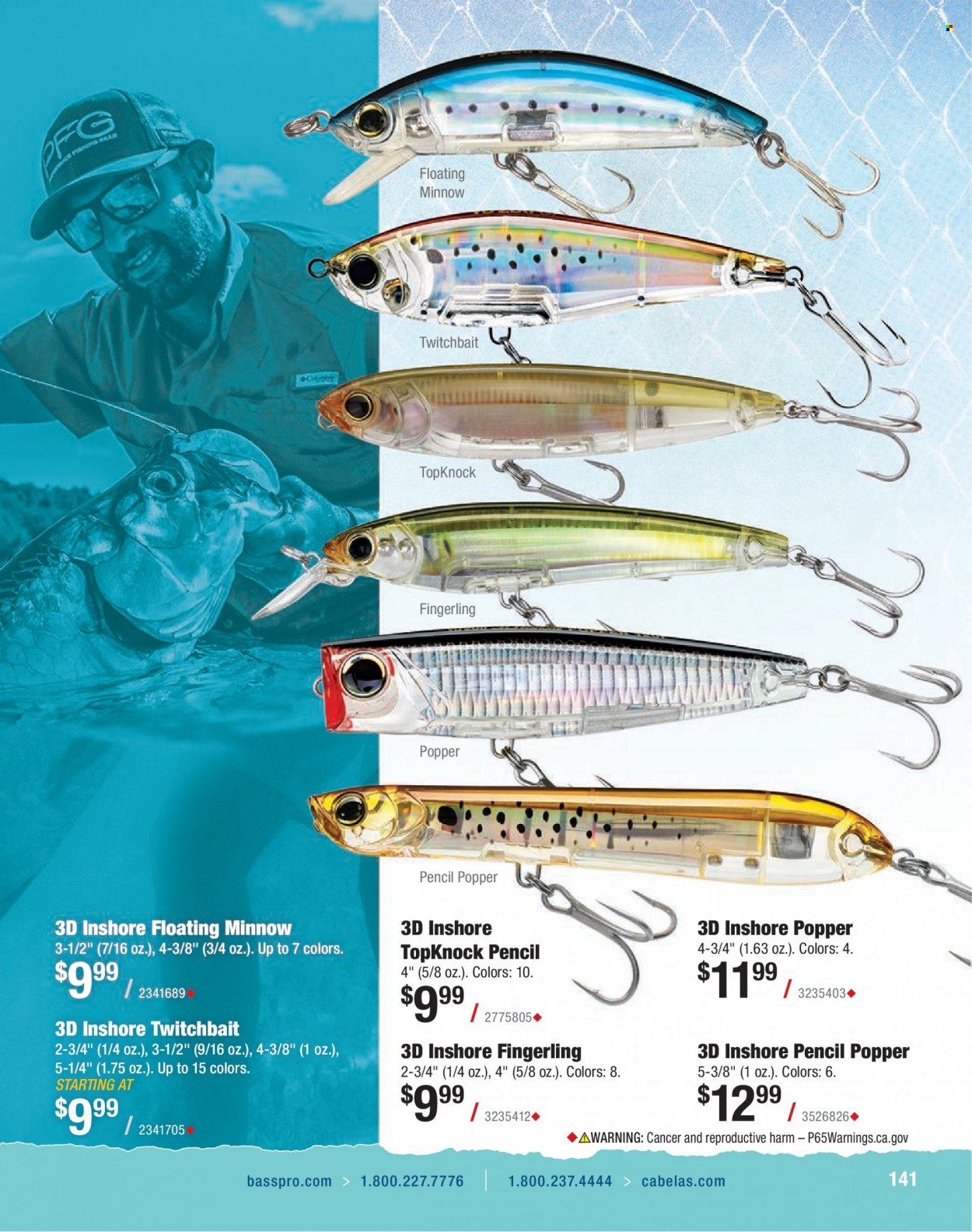 thumbnail - Bass Pro Shops Flyer - Sales products - Fingerlings. Page 141.
