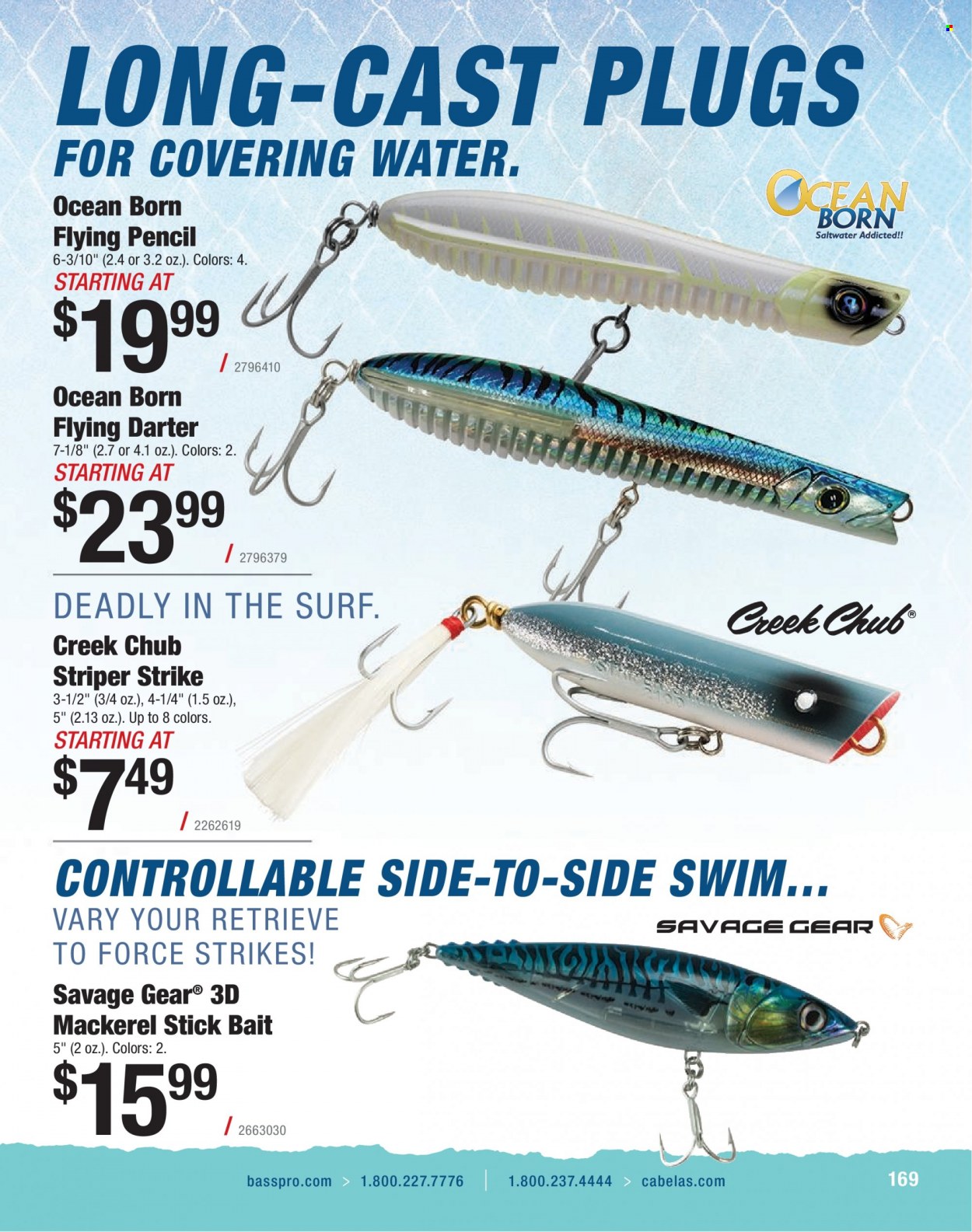 thumbnail - Bass Pro Shops Flyer - Sales products - Savage Gear, savage, fishing rod. Page 169.