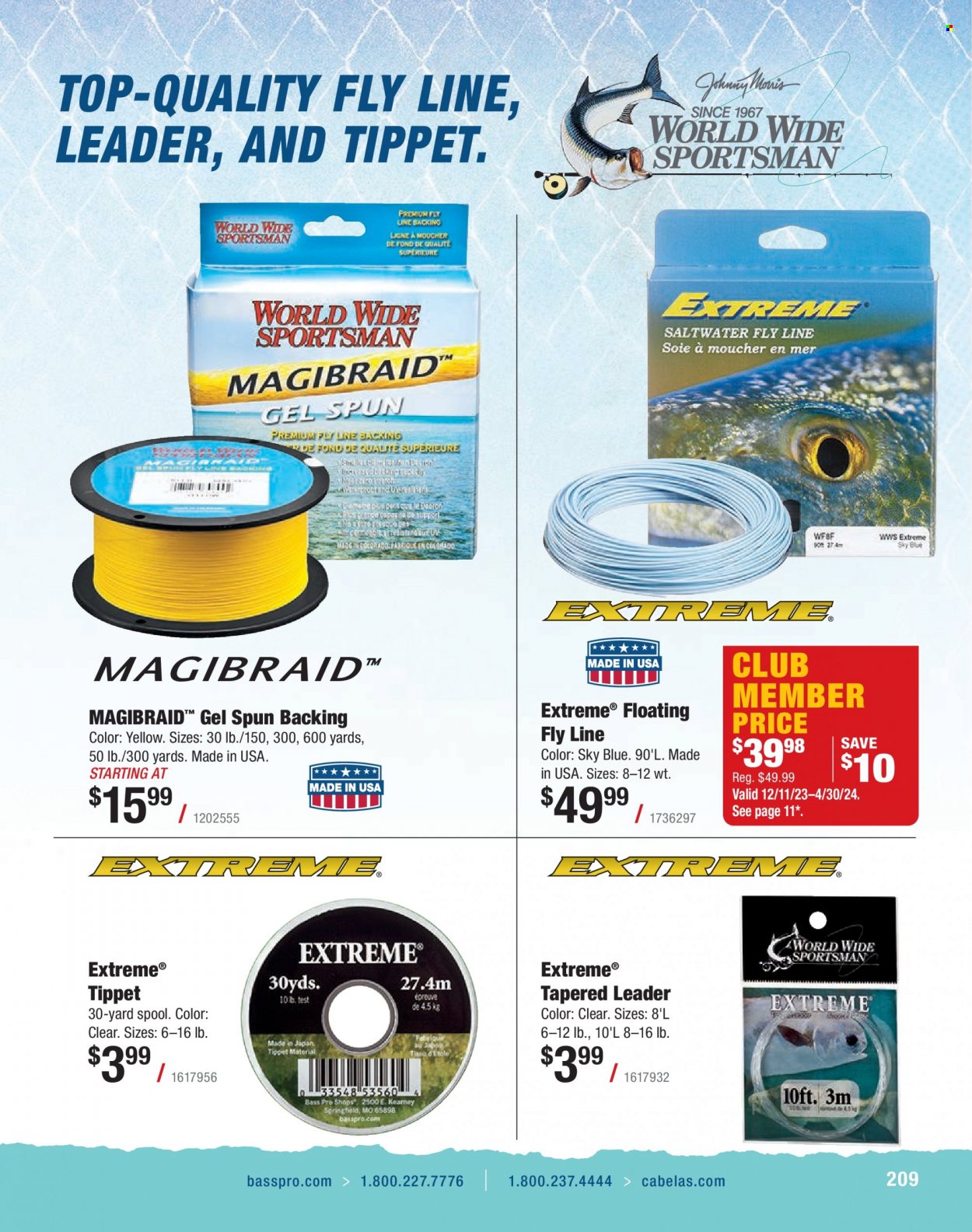 thumbnail - Bass Pro Shops Flyer - Sales products - parka, Bass Pro. Page 209.
