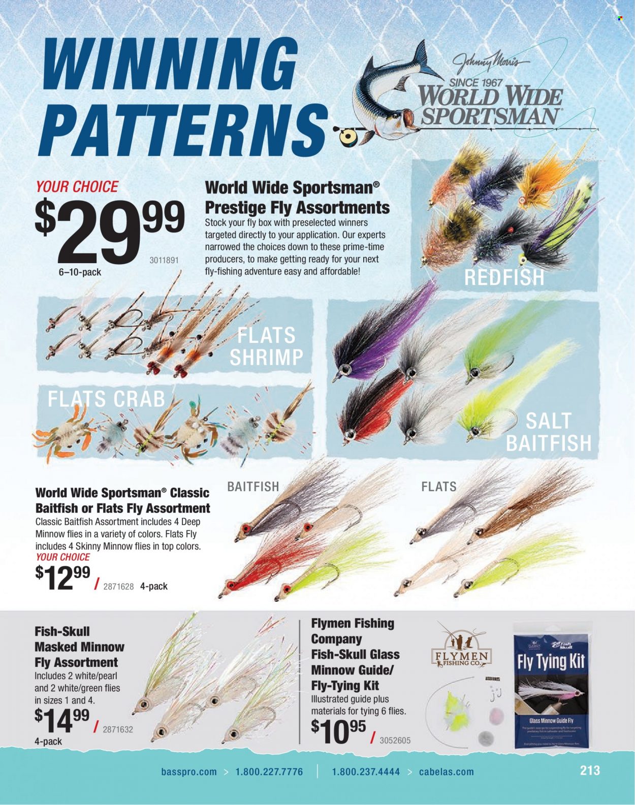 thumbnail - Bass Pro Shops Flyer - Sales products - fish. Page 213.
