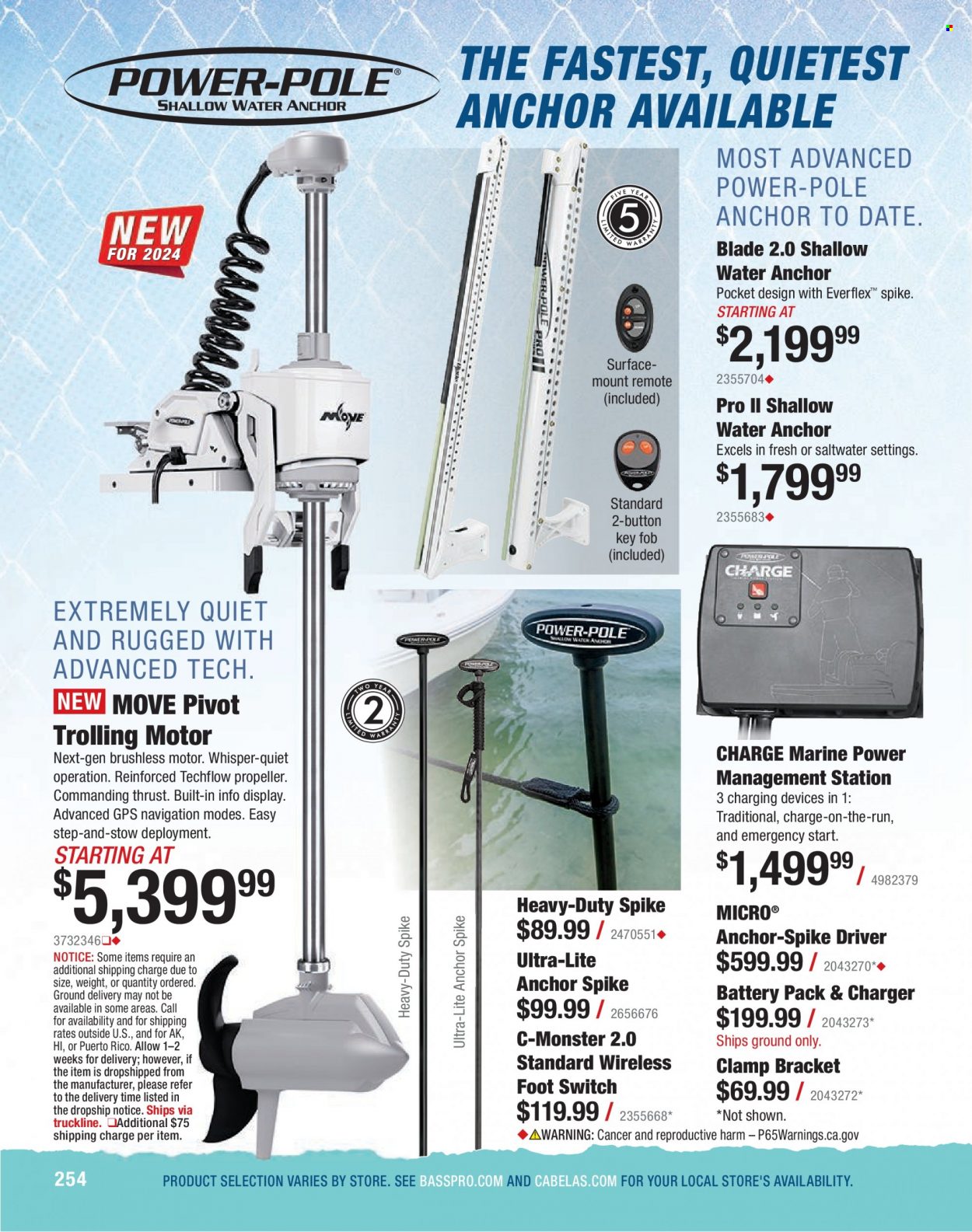 thumbnail - Bass Pro Shops Flyer - Sales products - Monster, clamp. Page 254.