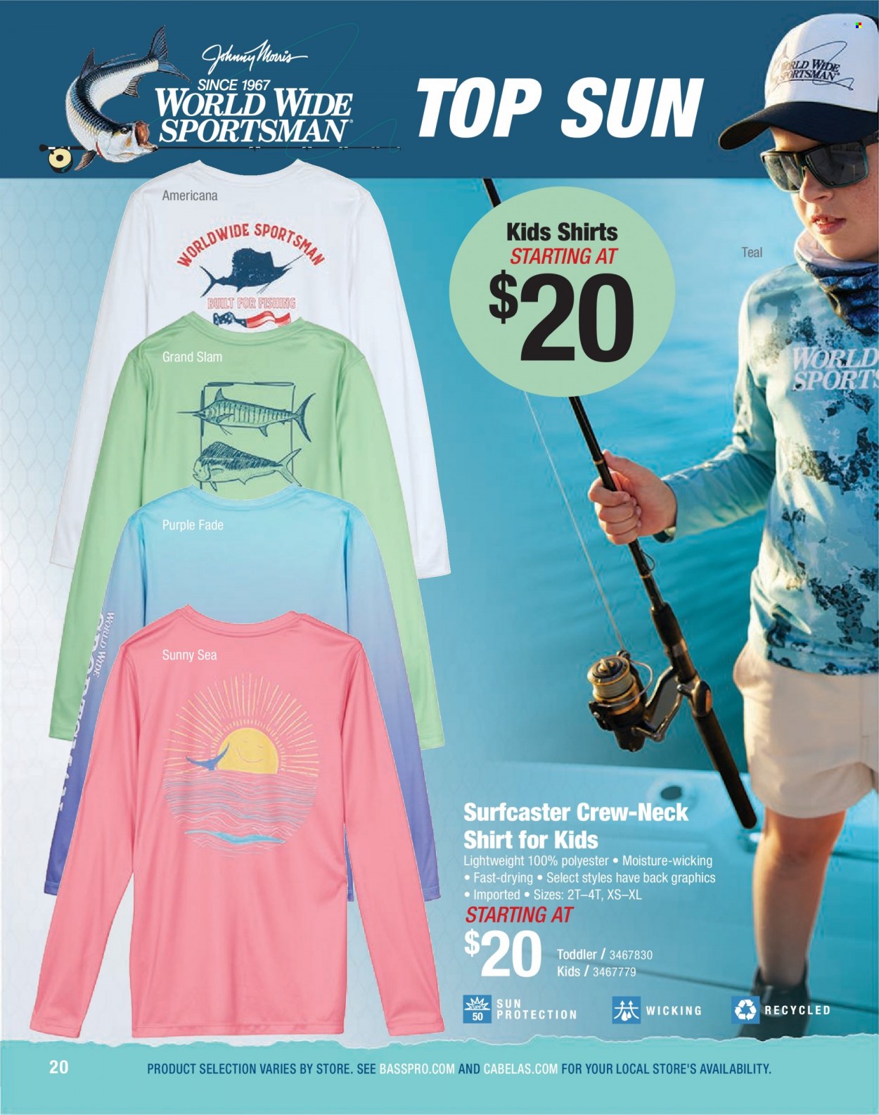 thumbnail - Cabela's Flyer - Sales products - shirt. Page 20.