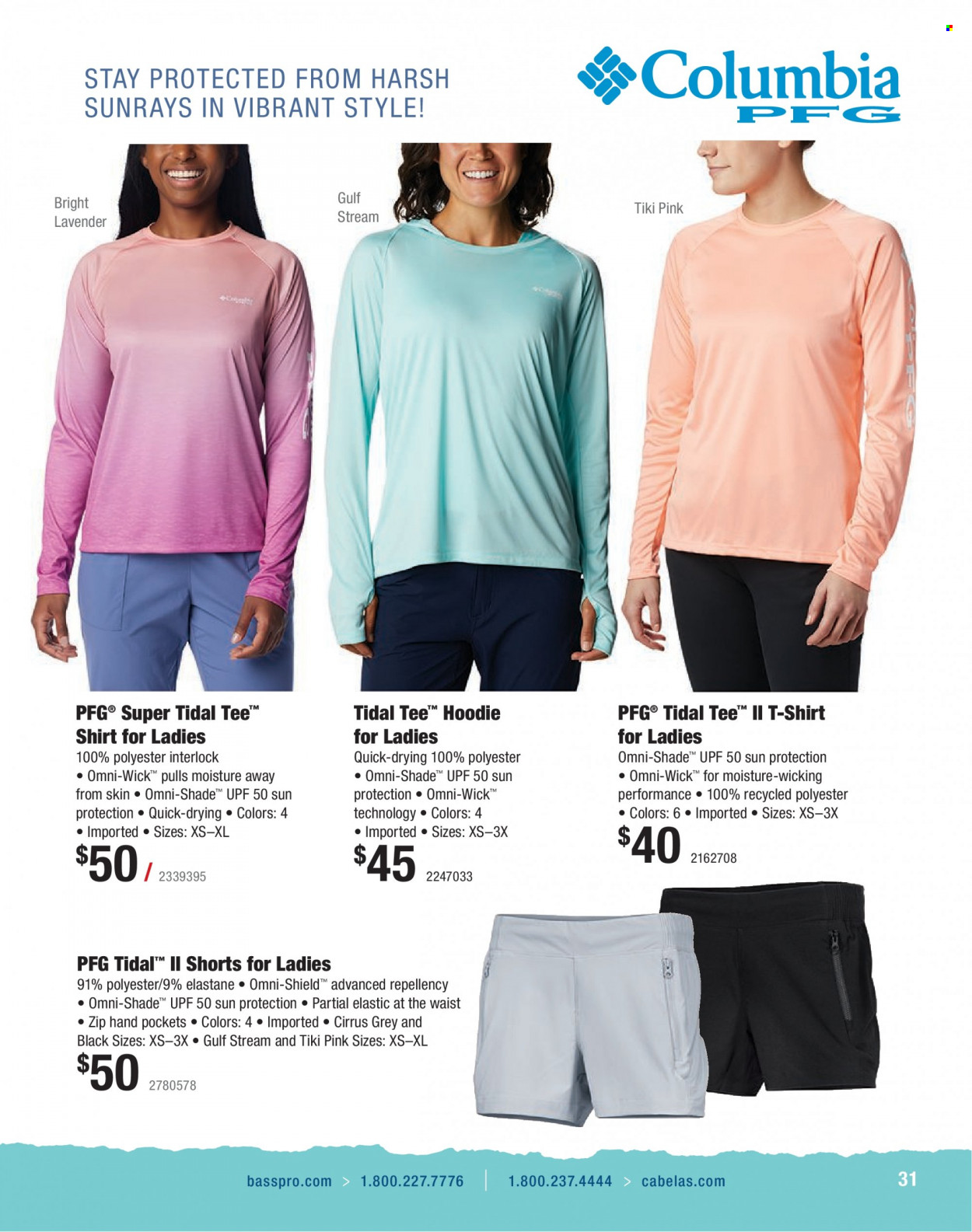 thumbnail - Cabela's Flyer - Sales products - hoodie, shorts, t-shirt. Page 31.
