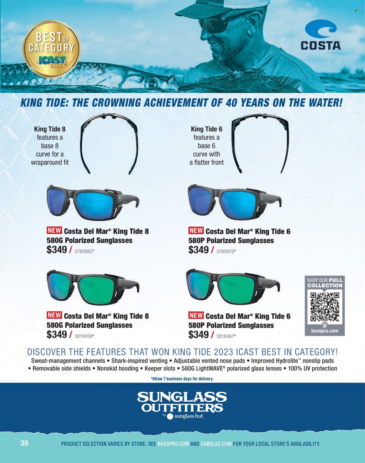 thumbnail - Cabela's Flyer - Sales products - lenses, sunglasses. Page 36.