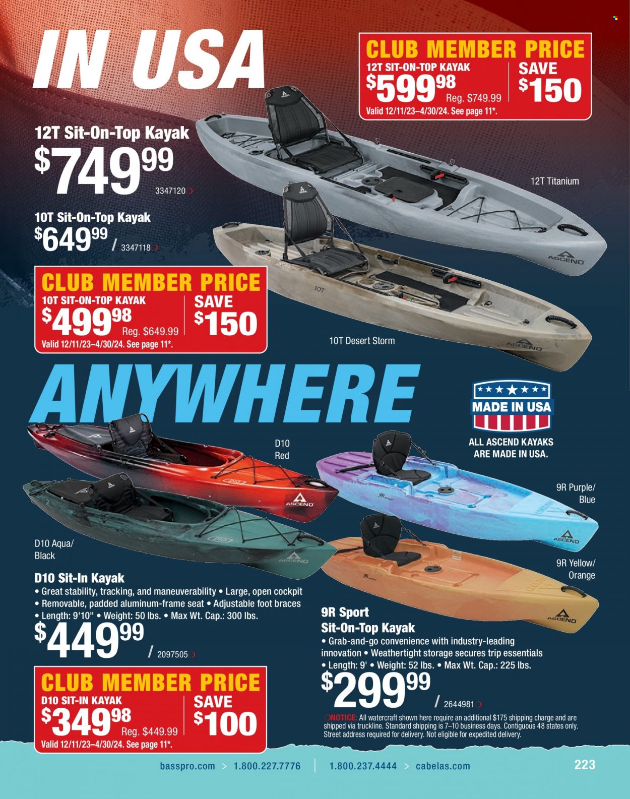 Cabela's ad. Page 1