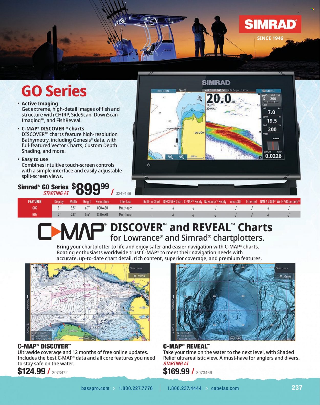 thumbnail - Cabela's Flyer - Sales products - Trust, Lowrance. Page 237.