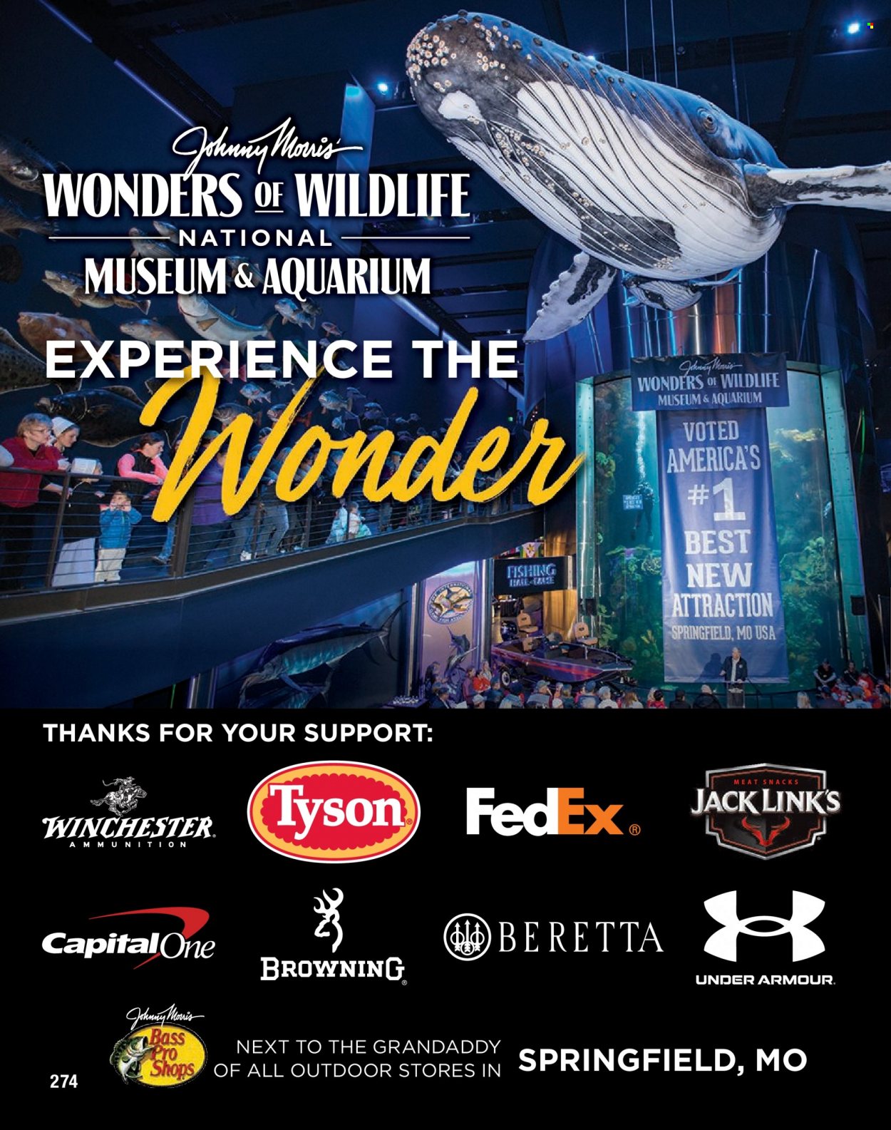thumbnail - Cabela's Flyer - Sales products - Under Armour, aquarium, Bass Pro, Browning. Page 274.