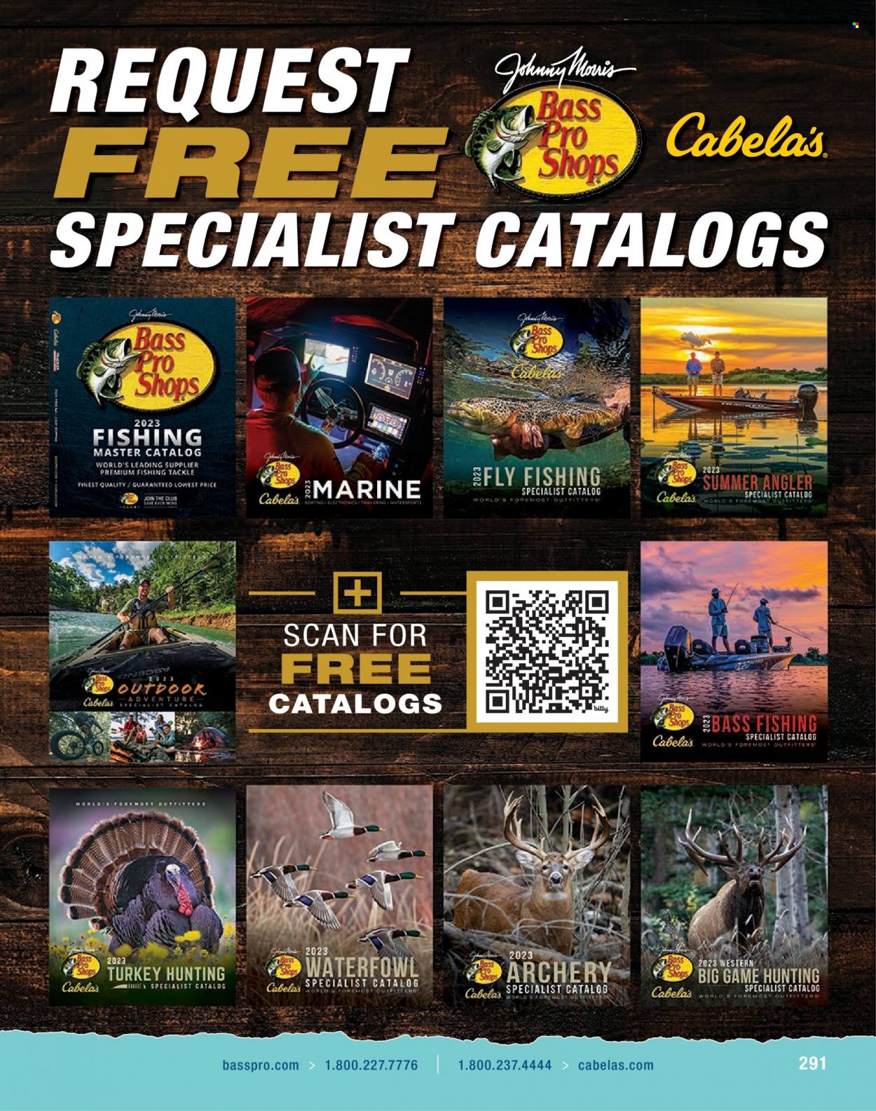 thumbnail - Cabela's Flyer - Sales products - Bass Pro. Page 291.