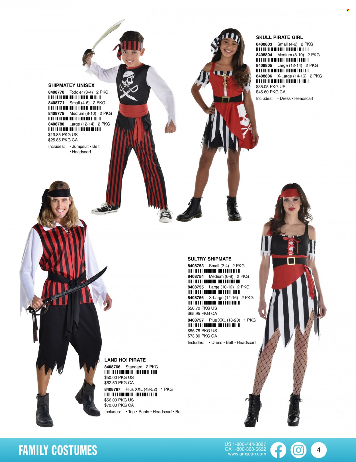 thumbnail - Amscan Flyer - Sales products - costume. Page 7.