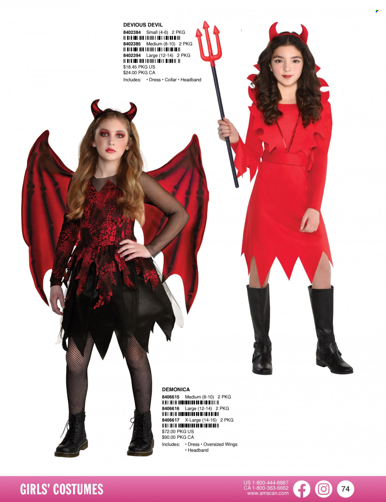 thumbnail - Amscan Flyer - Sales products - costume. Page 77.