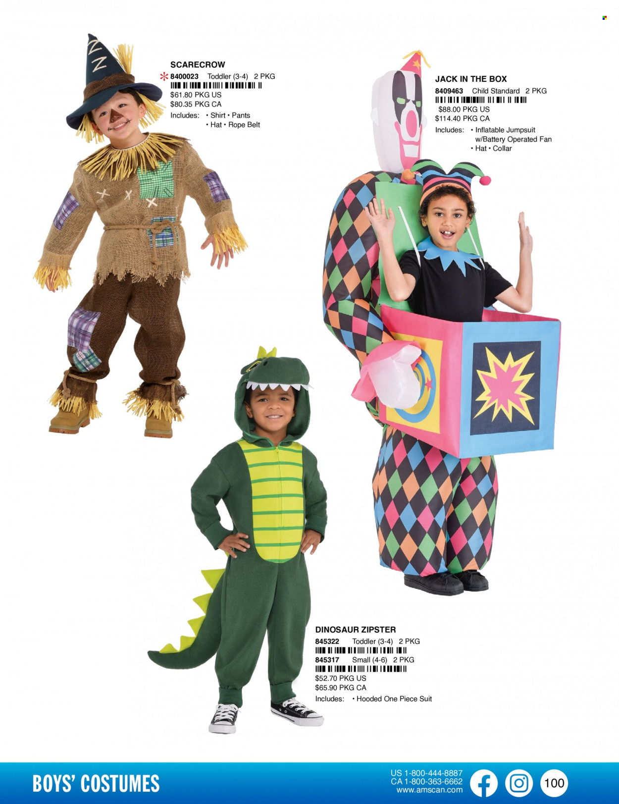thumbnail - Amscan Flyer - Sales products - dinosaur, costume. Page 103.