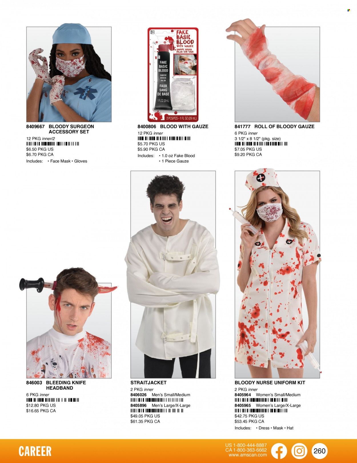 thumbnail - Amscan Flyer - Sales products - knife, Halloween. Page 263.