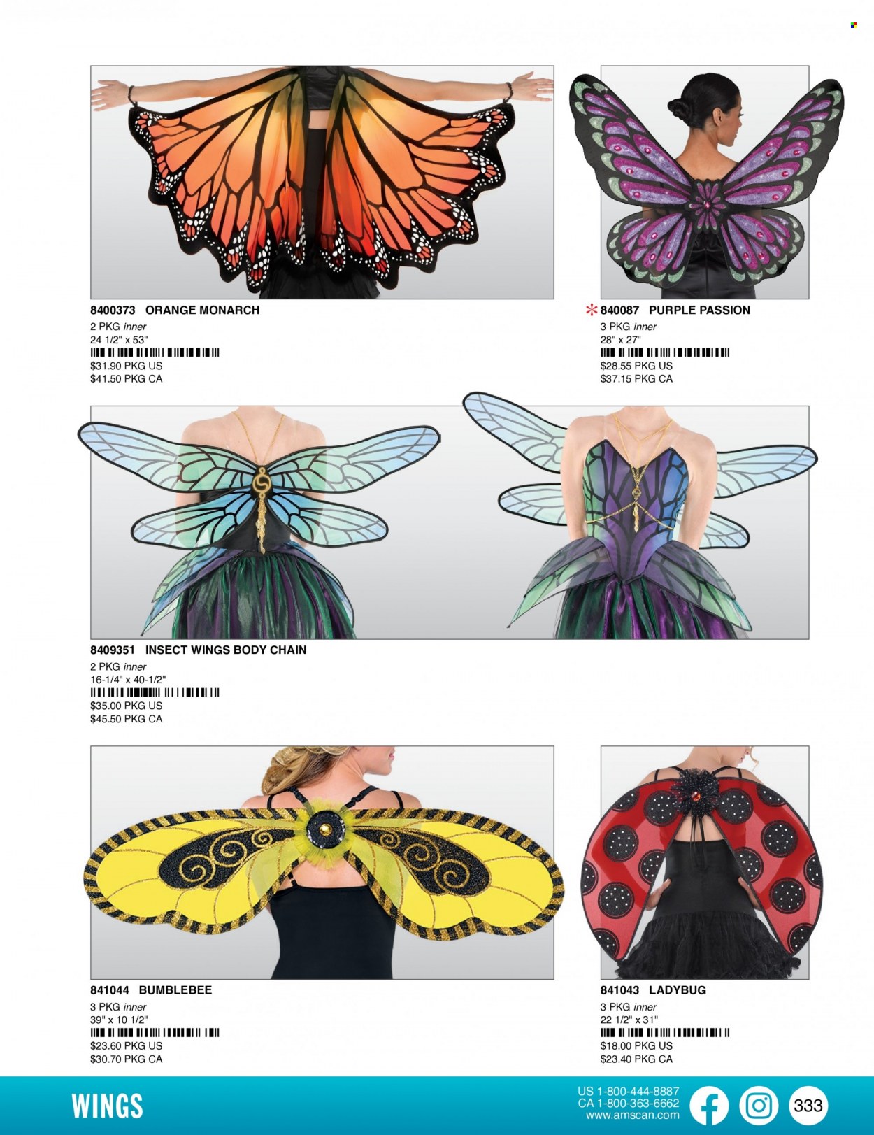 thumbnail - Amscan Flyer - Sales products - Bumblebee. Page 336.