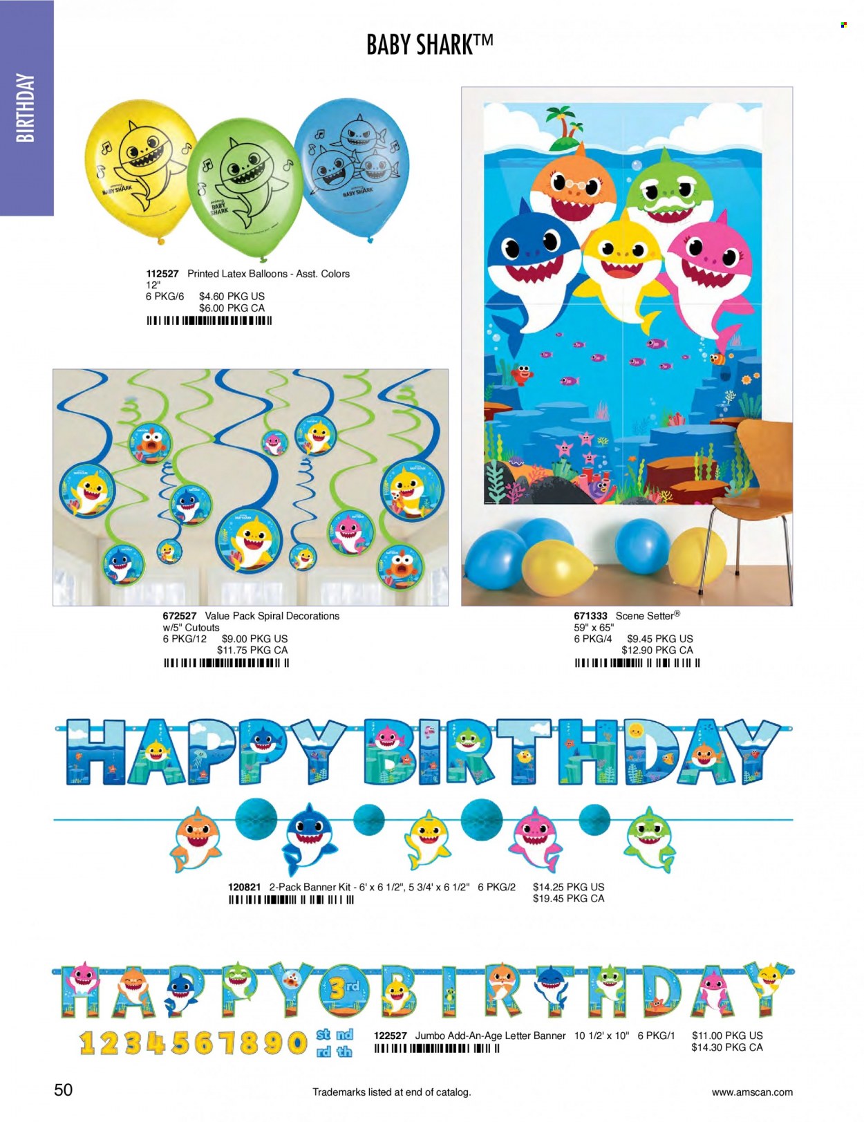 thumbnail - Amscan Flyer - Sales products - balloons. Page 53.
