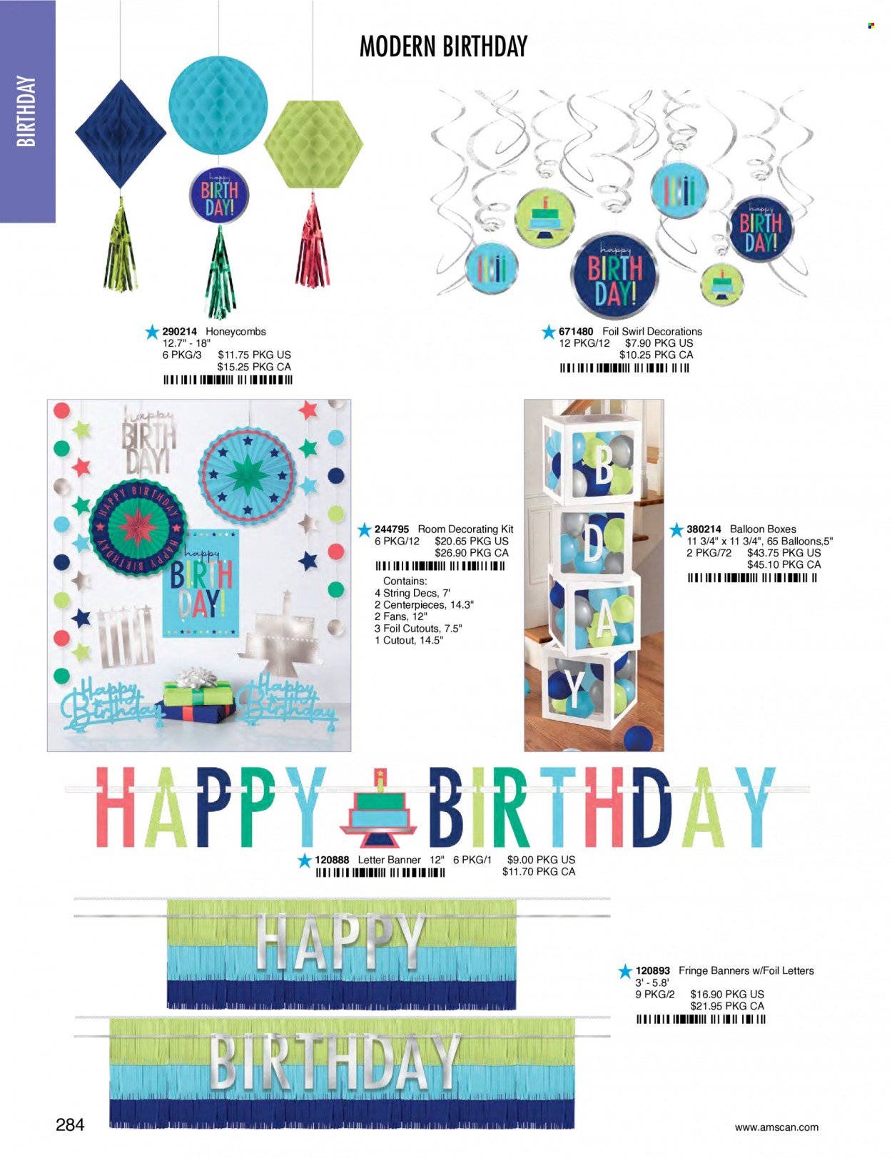 thumbnail - Amscan Flyer - Sales products - balloons. Page 287.