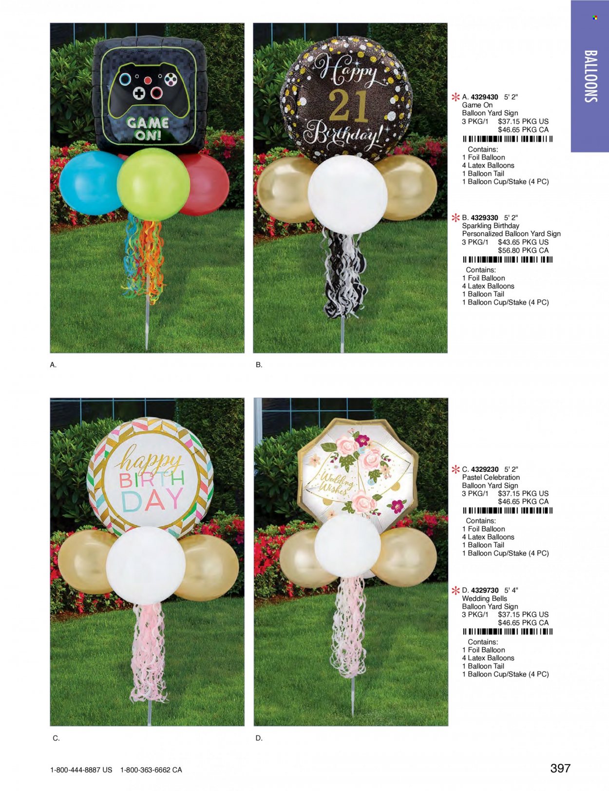 thumbnail - Amscan Flyer - Sales products - cup, balloons. Page 400.
