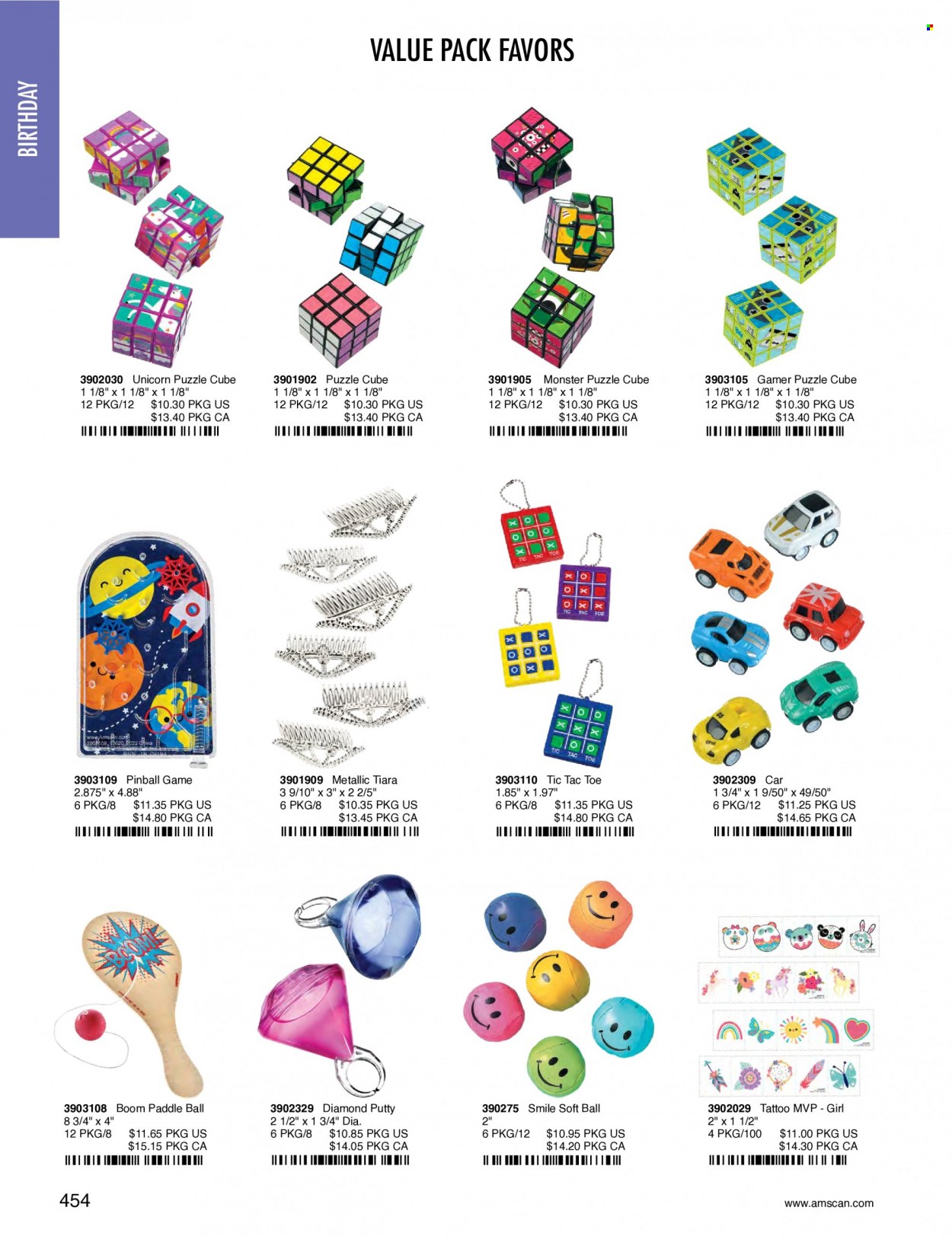 thumbnail - Amscan Flyer - Sales products - puzzle, Monster, board game. Page 457.