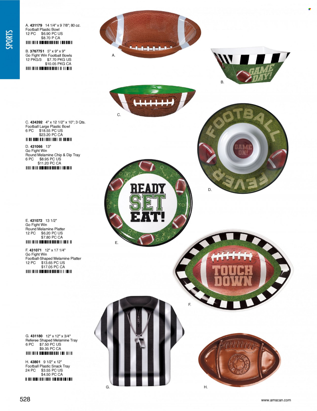 thumbnail - Amscan Flyer - Sales products - bowl, platters. Page 531.