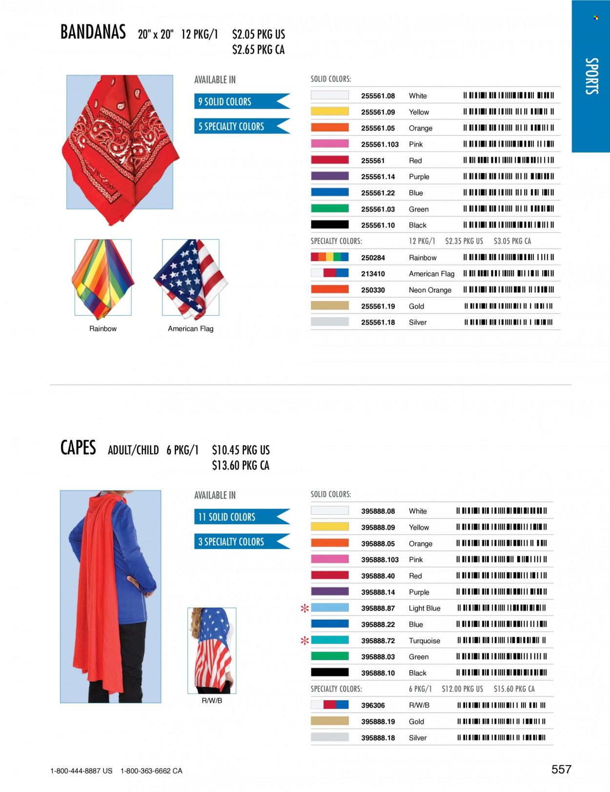 thumbnail - Amscan Flyer - Sales products - flag. Page 560.