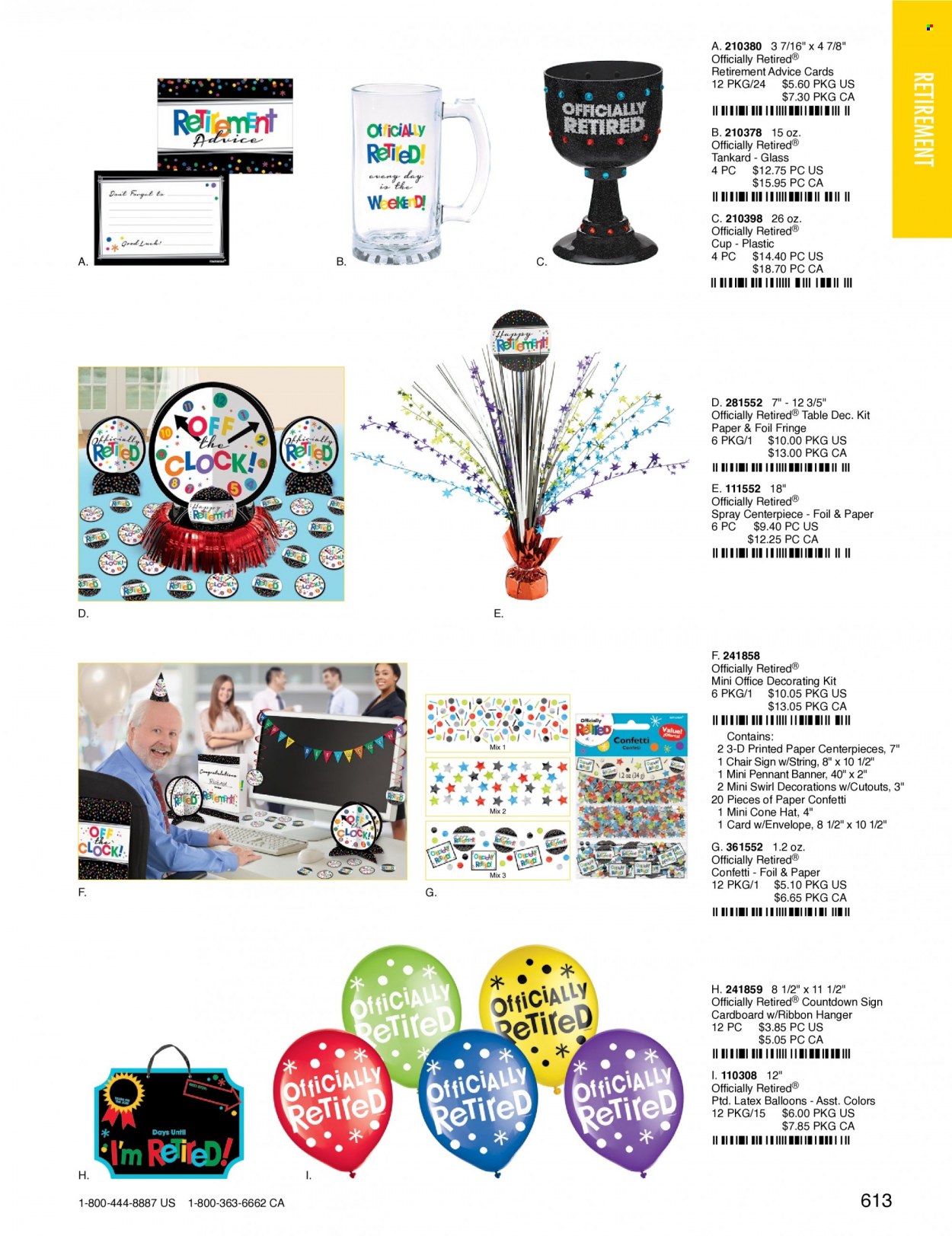 thumbnail - Amscan Flyer - Sales products - envelope, paper, balloons. Page 616.