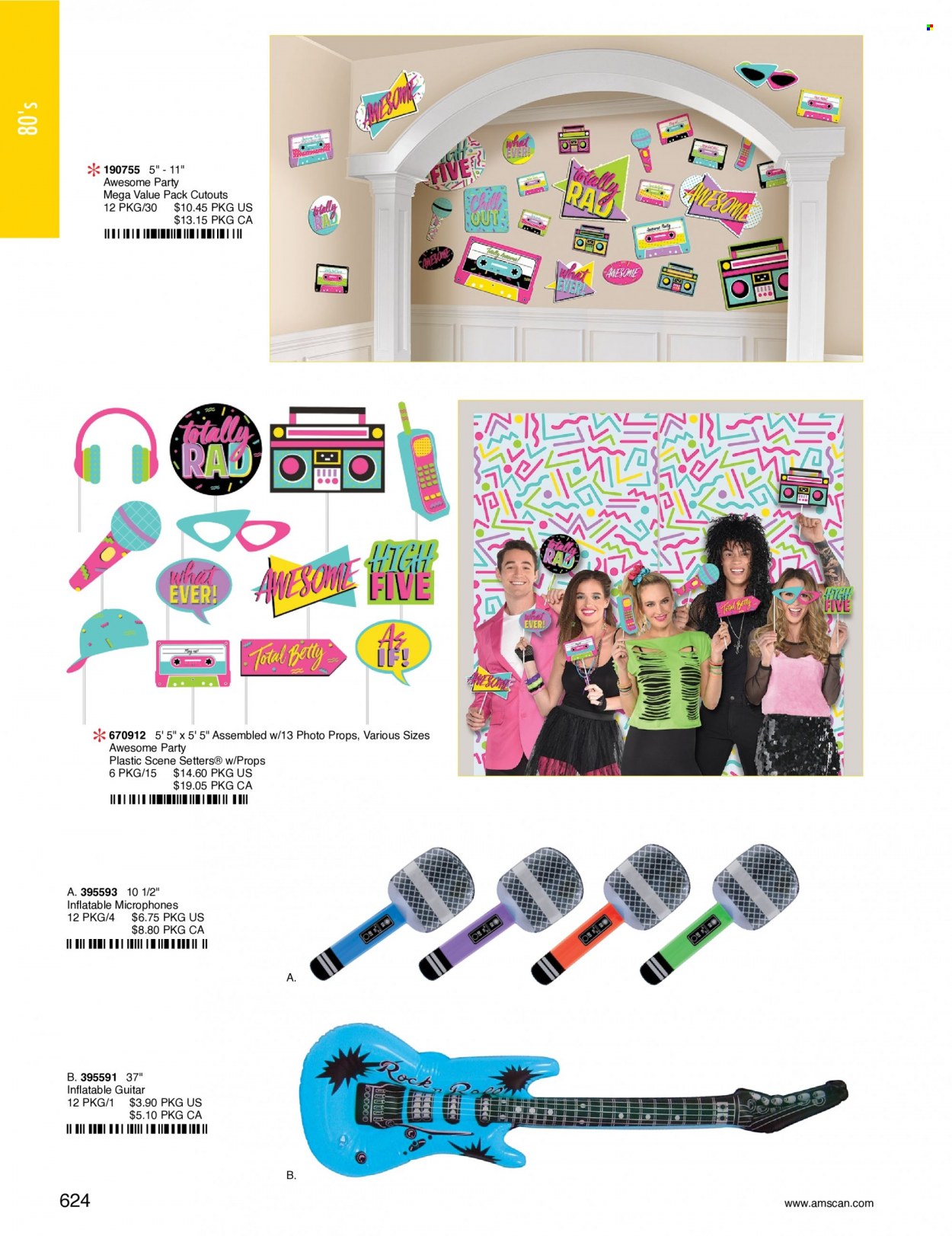 thumbnail - Amscan Flyer - Sales products - guitar. Page 627.