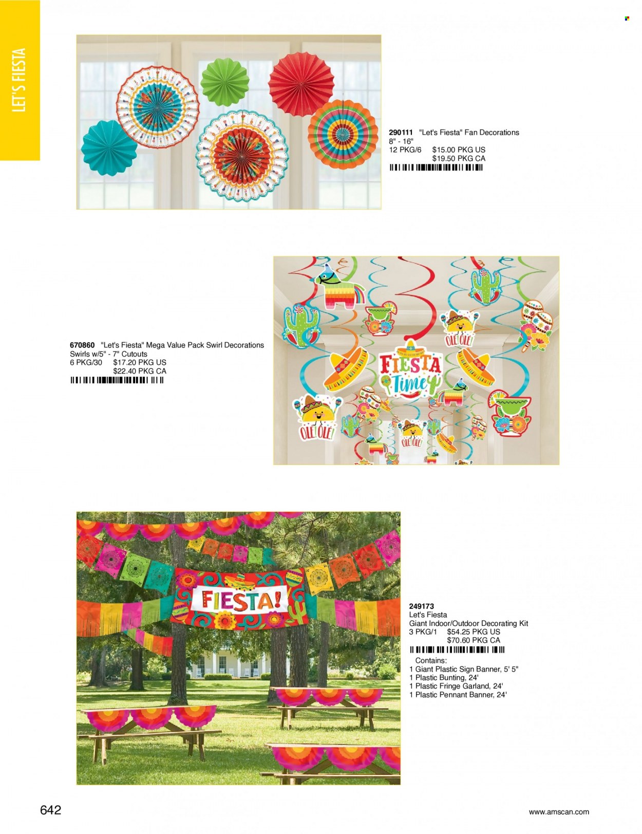 thumbnail - Amscan Flyer - Sales products - garland. Page 645.