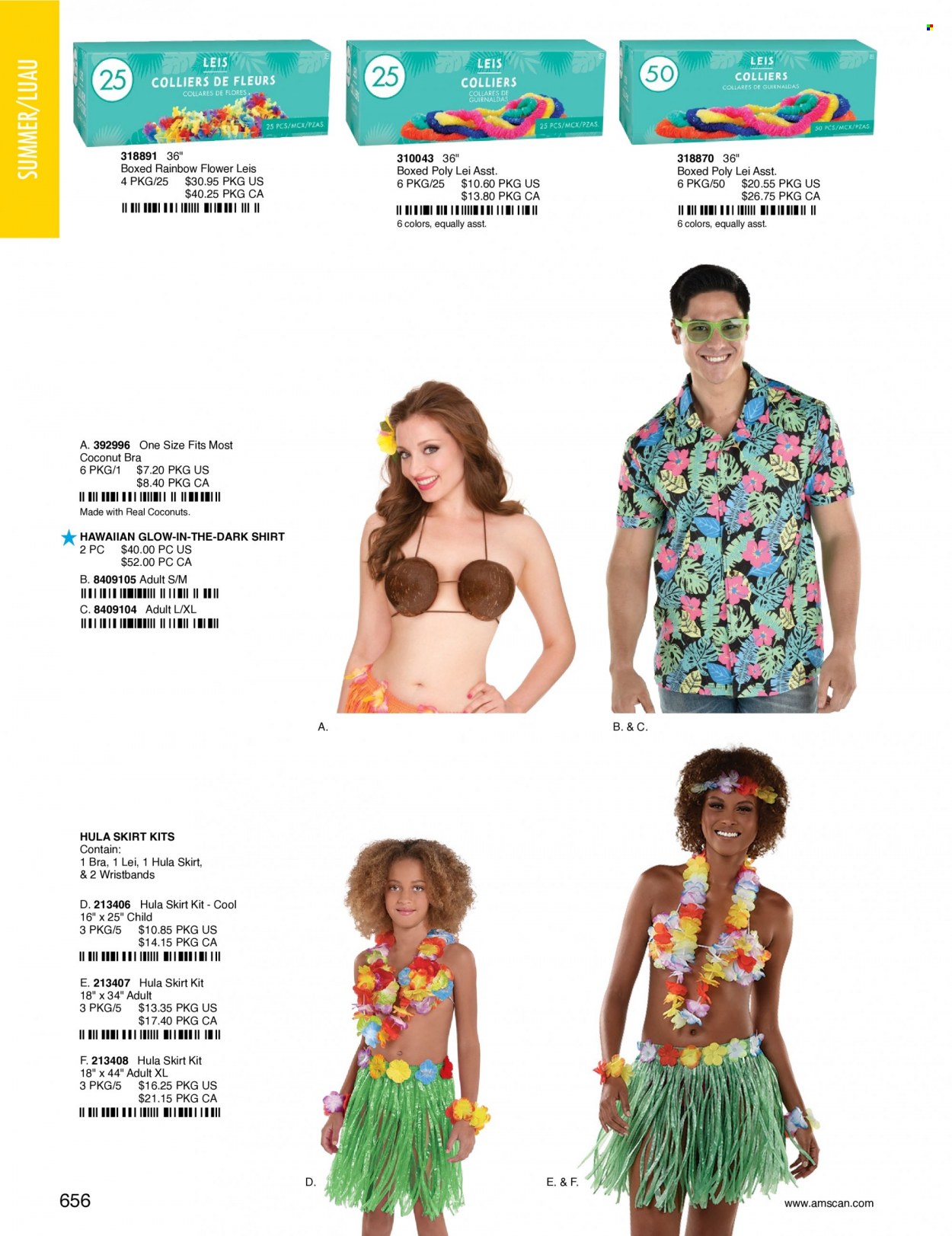 thumbnail - Amscan Flyer - Sales products - flower leis. Page 659.
