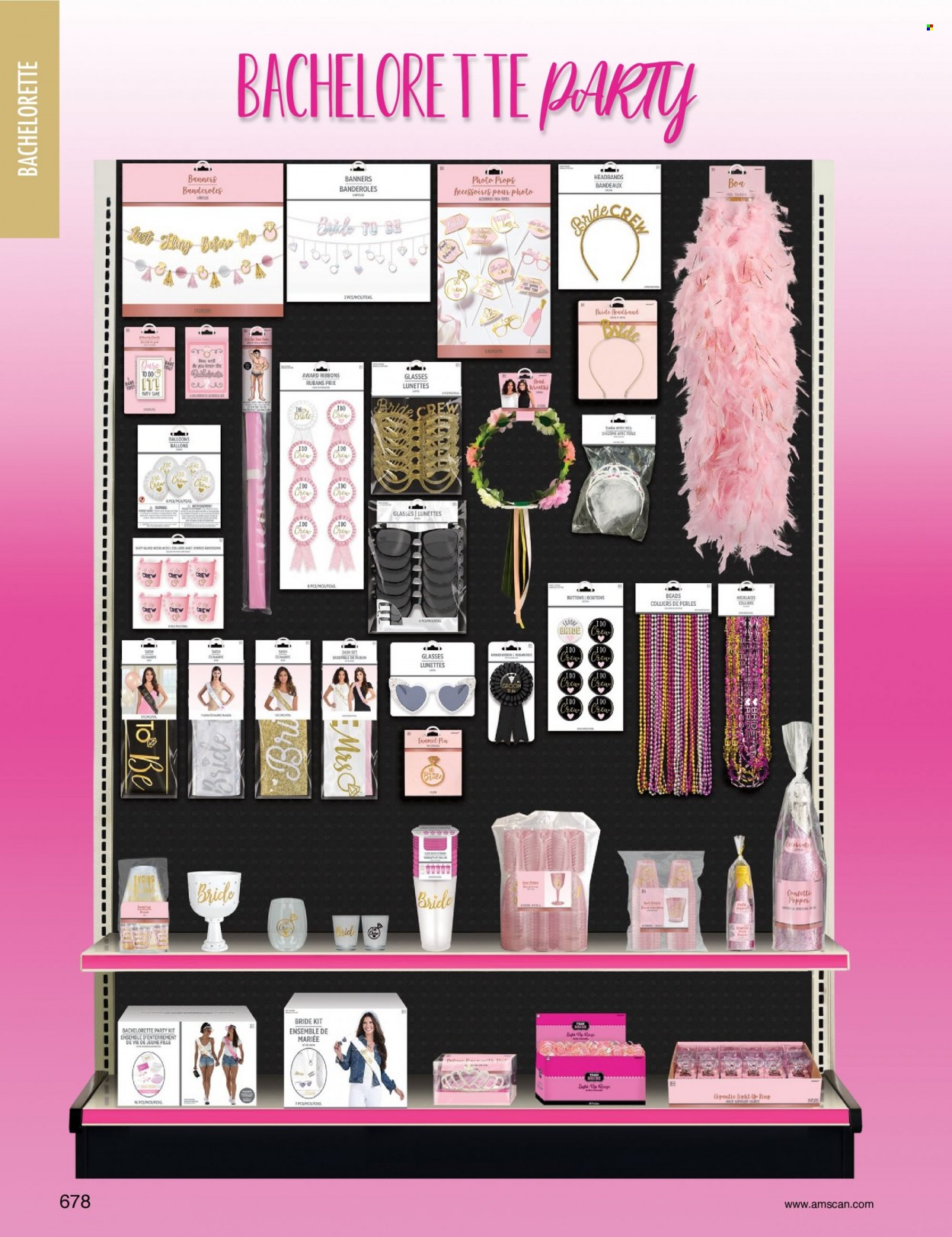 thumbnail - Amscan Flyer - Sales products - pin, balloons, party kit, aa batteries, wreath. Page 681.