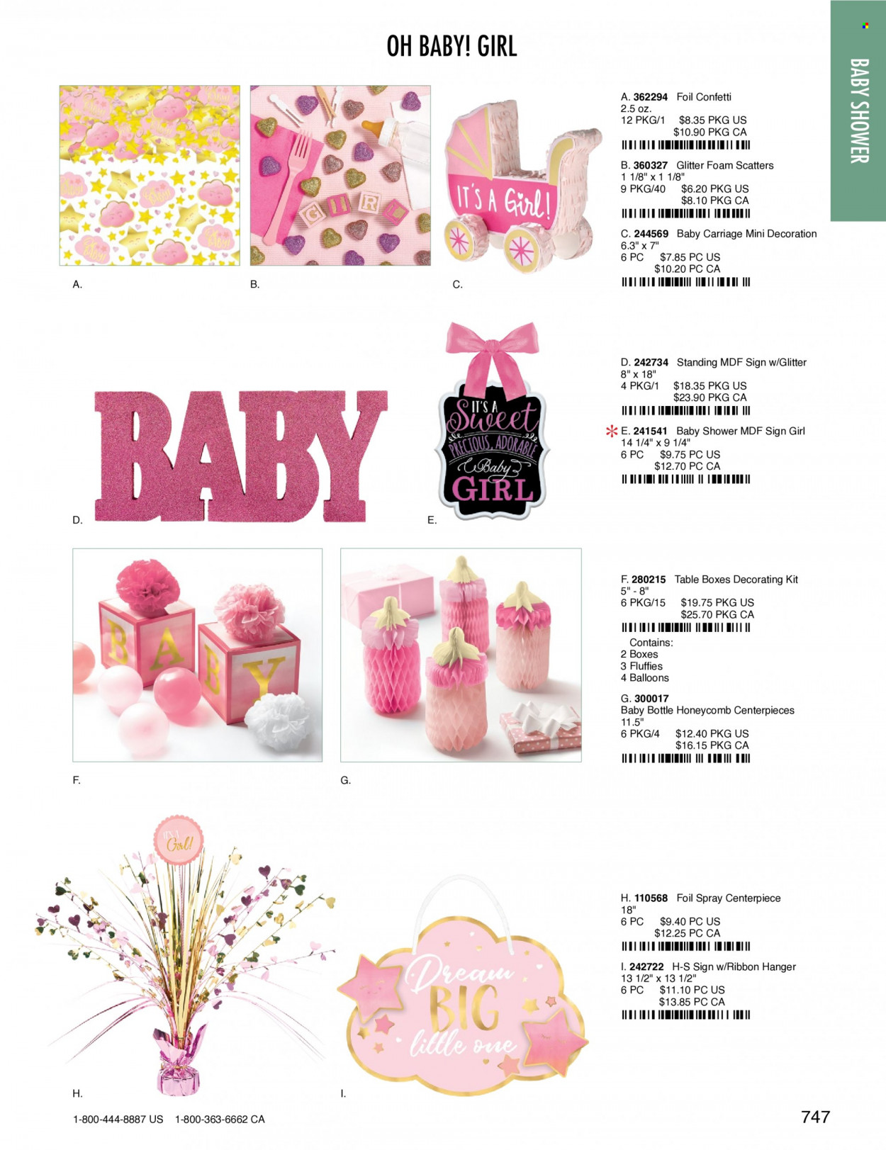 thumbnail - Amscan Flyer - Sales products - glitter, balloons. Page 750.