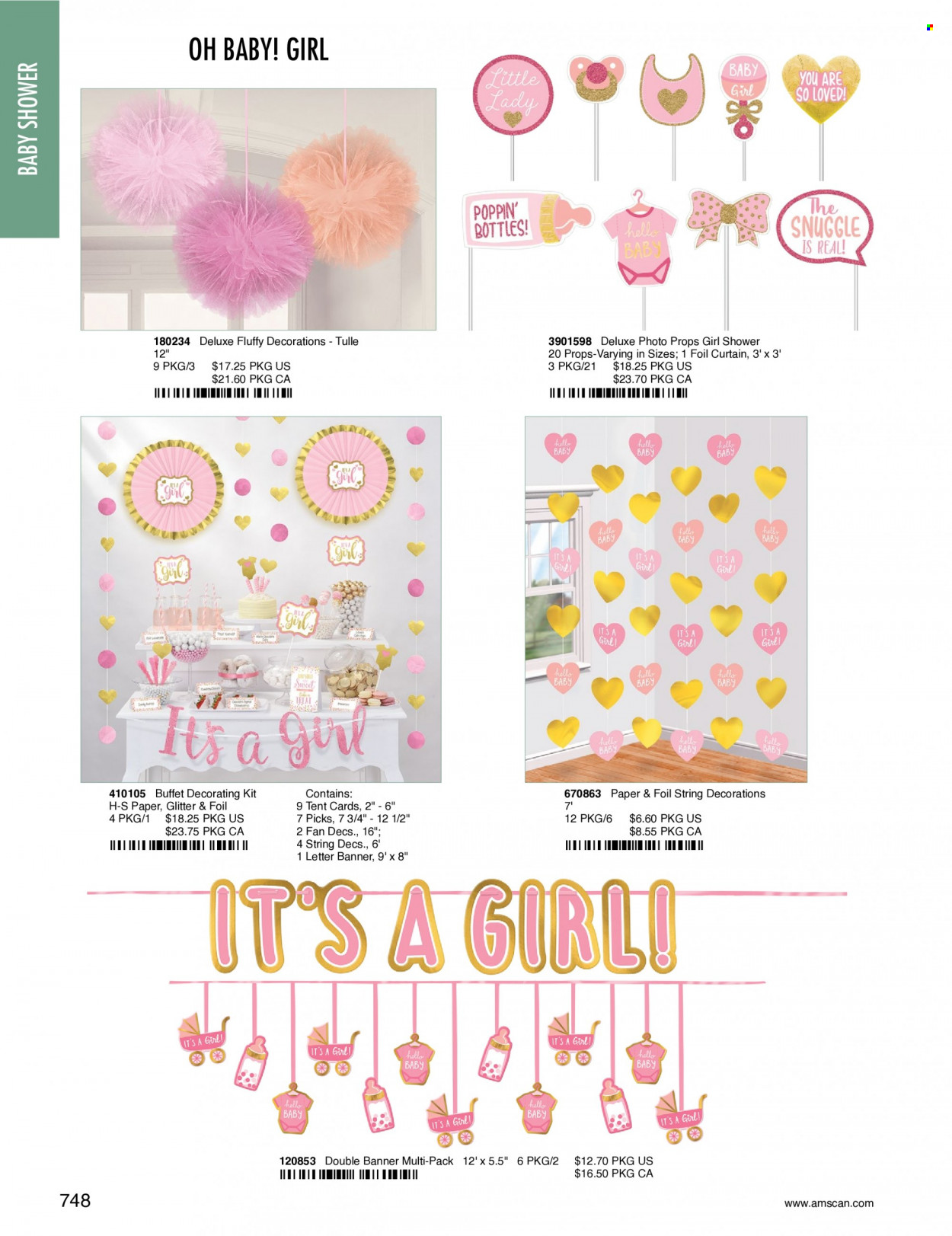 thumbnail - Amscan Flyer - Sales products - glitter, paper. Page 751.