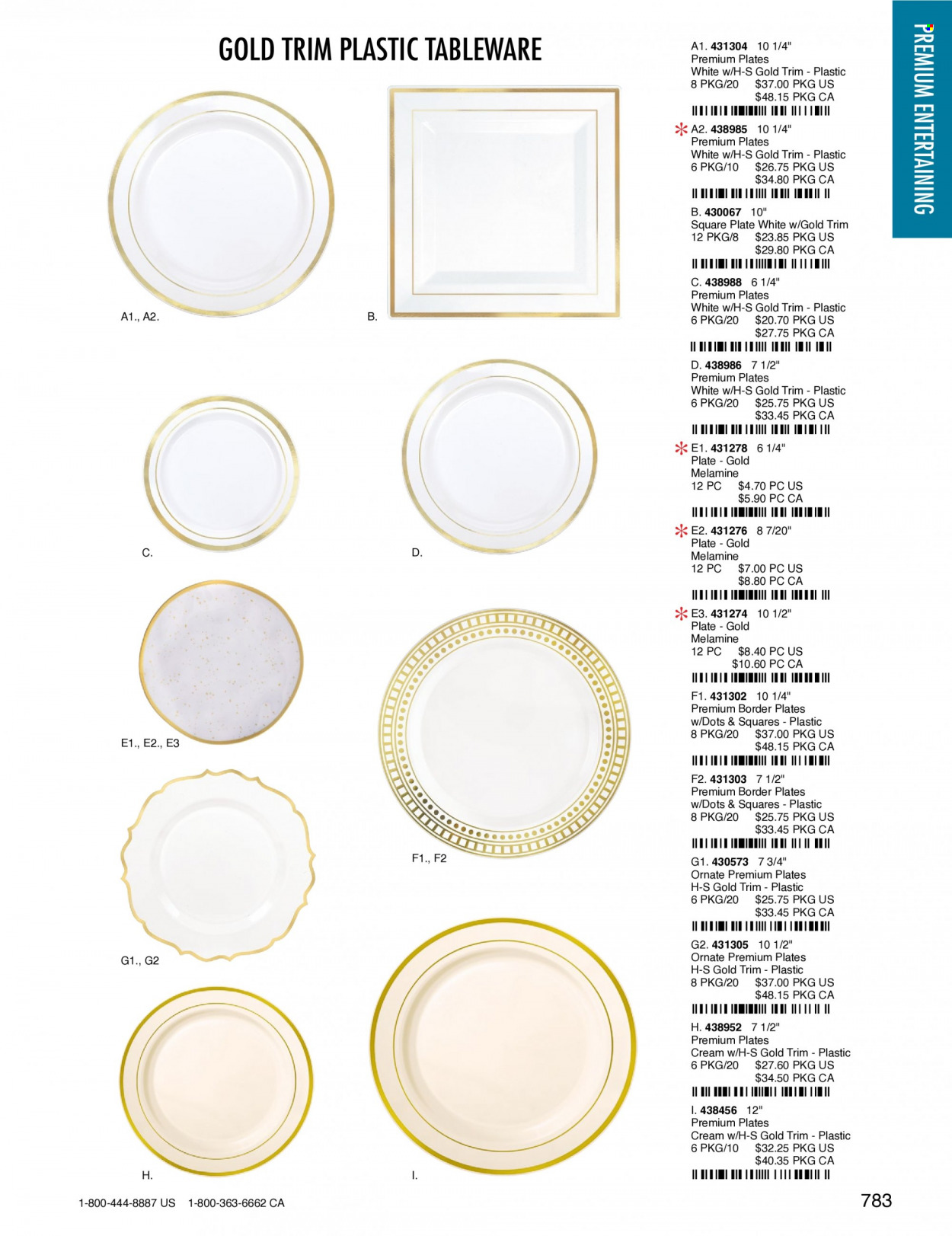 thumbnail - Amscan Flyer - Sales products - tableware, plate. Page 786.