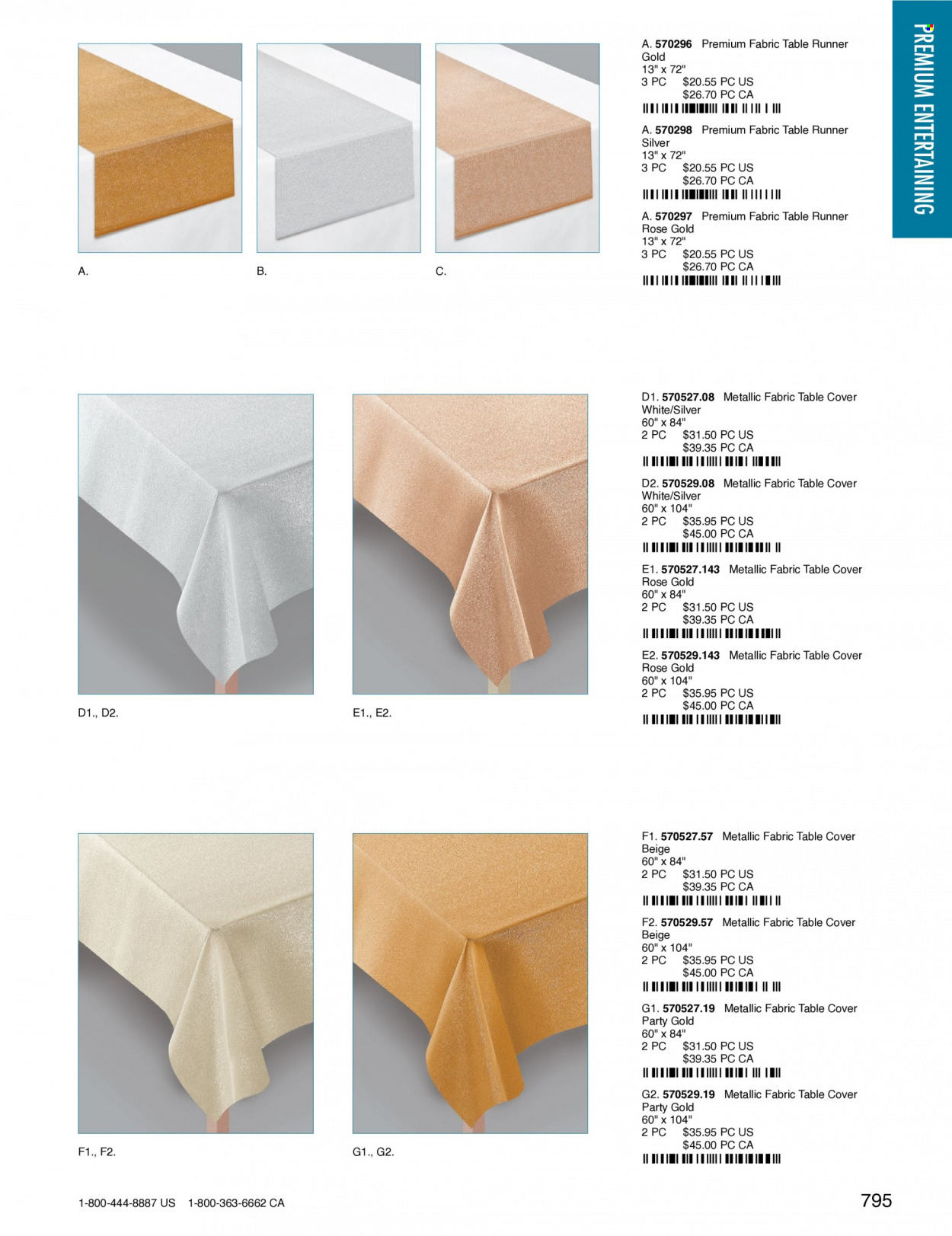 thumbnail - Amscan Flyer - Sales products - table runner. Page 798.