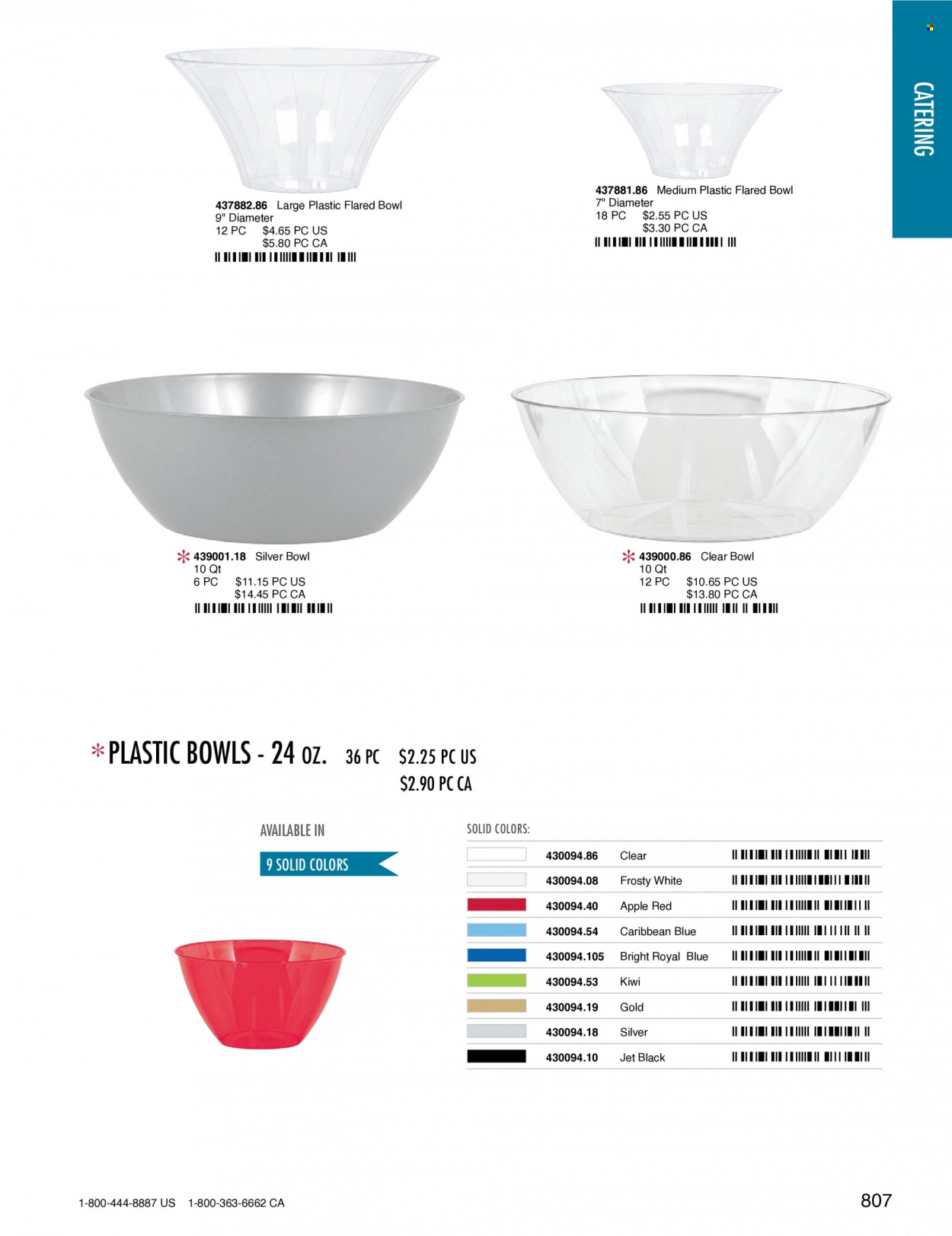 thumbnail - Amscan Flyer - Sales products - clear bowl, bowl. Page 810.