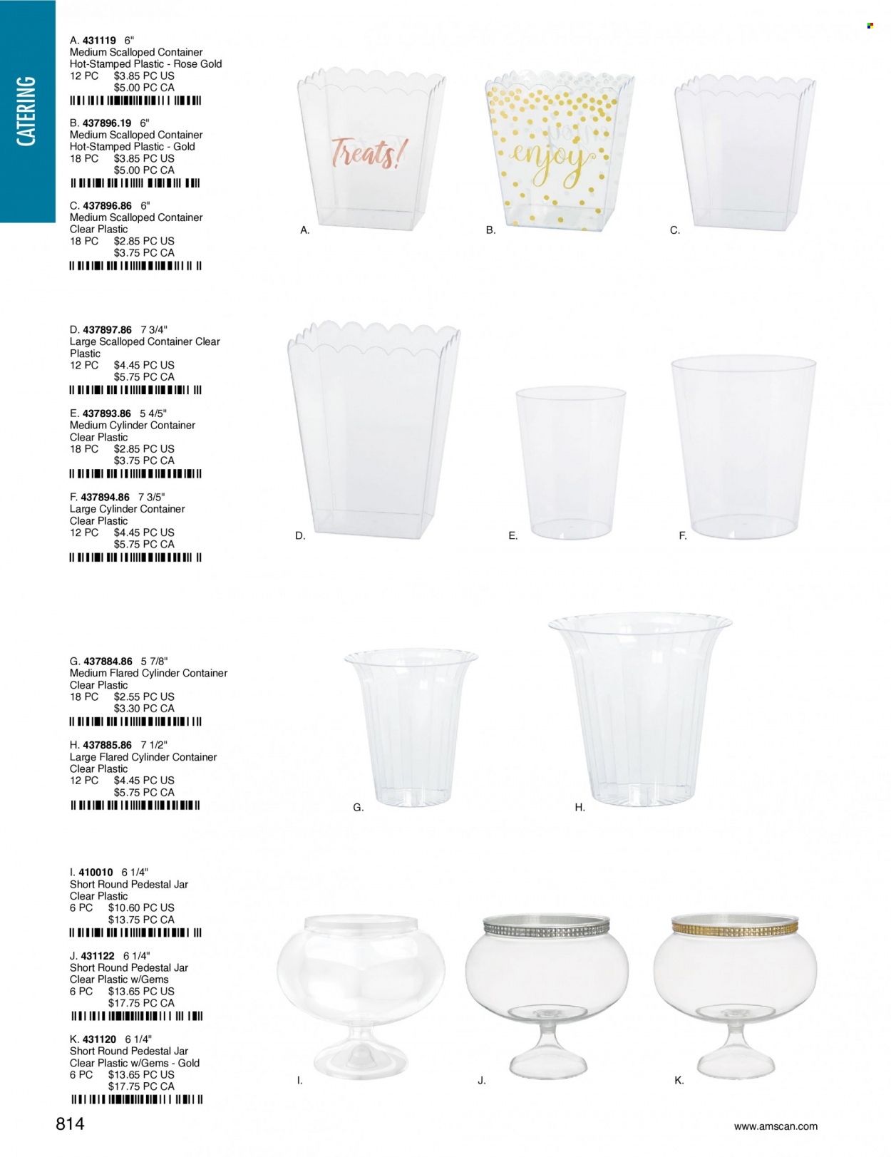 thumbnail - Amscan Flyer - Sales products - container. Page 817.