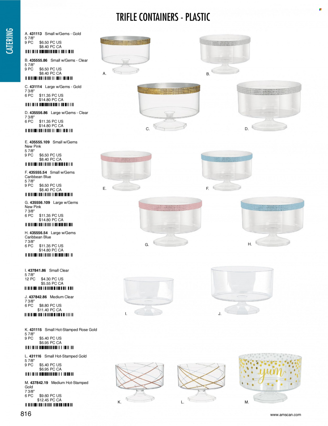 thumbnail - Amscan Flyer - Sales products - container. Page 819.