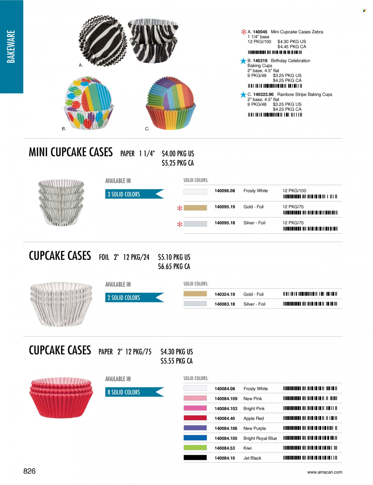 thumbnail - Amscan Flyer - Sales products - cup, bakeware, paper. Page 829.