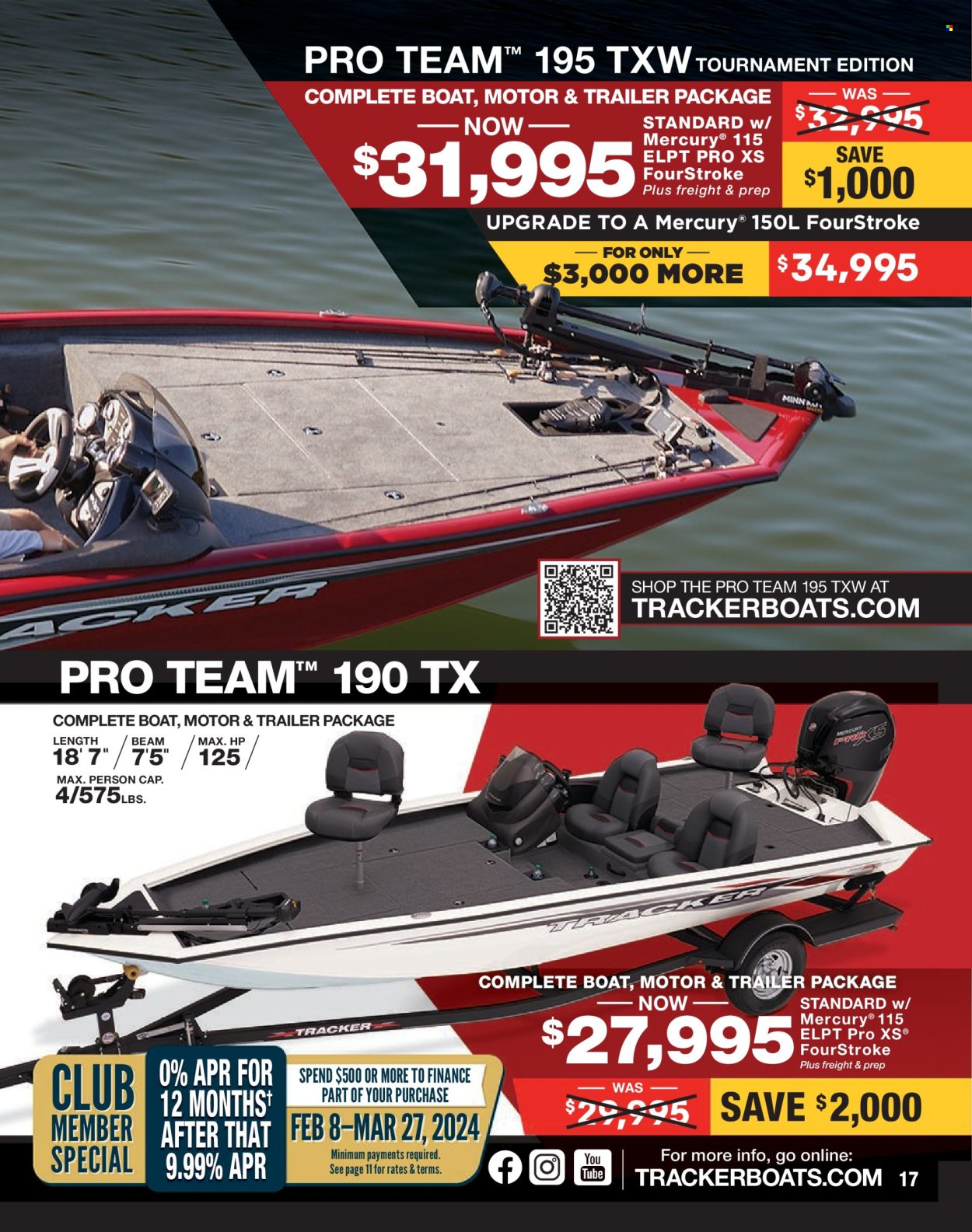 thumbnail - Cabela's Flyer - Sales products - boat, trailer. Page 17.