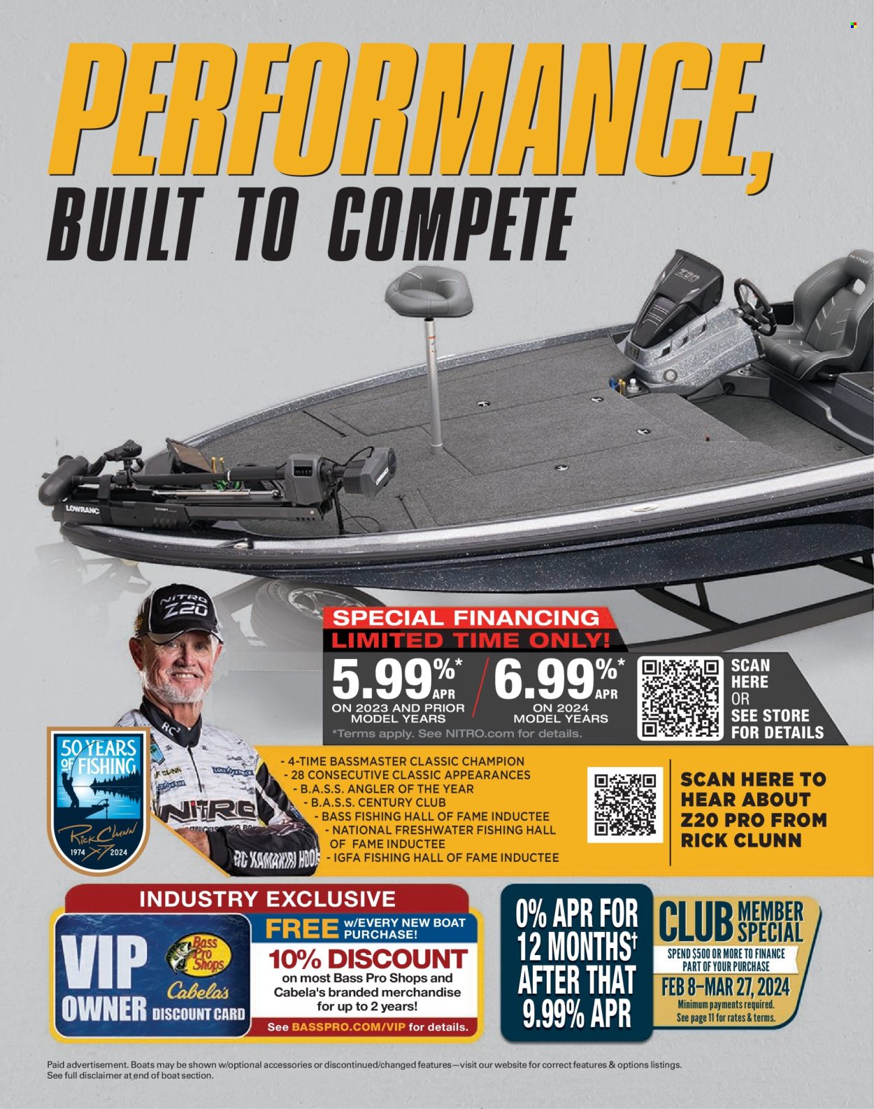 thumbnail - Cabela's Flyer - Sales products - Bass Pro, boat. Page 24.