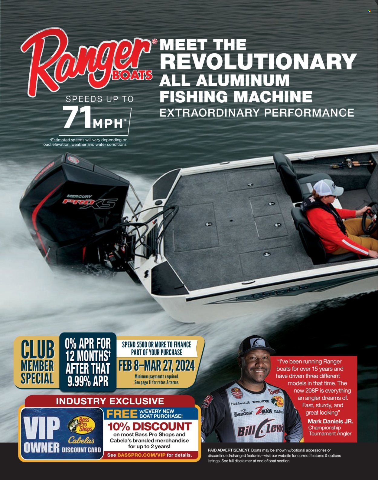 thumbnail - Cabela's Flyer - Sales products - Bass Pro, boat. Page 30.