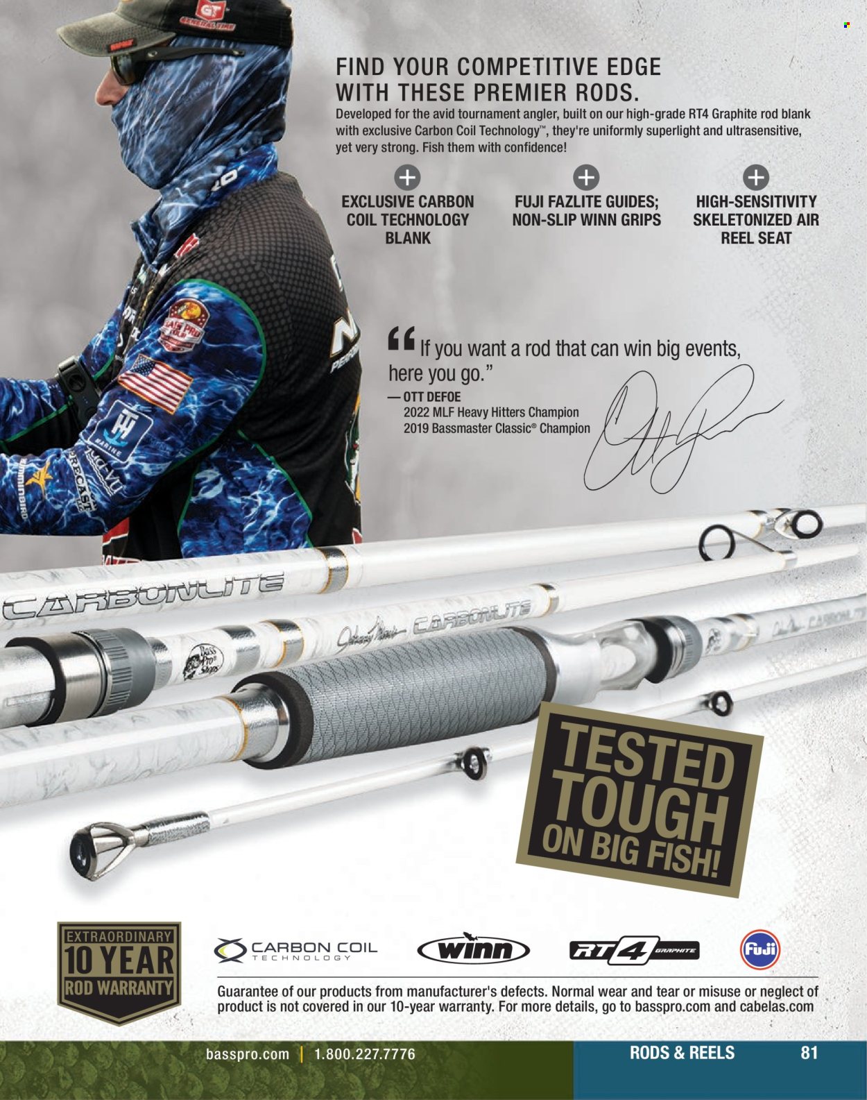 thumbnail - Cabela's Flyer - Sales products - fish, reel. Page 81.